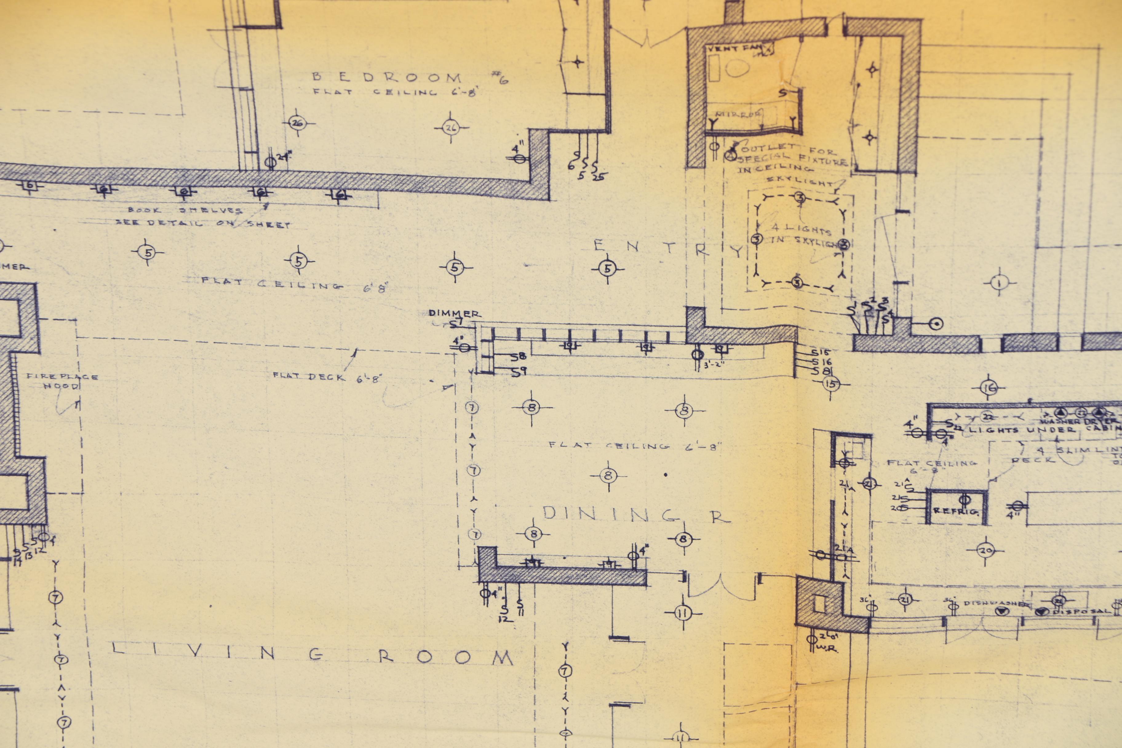 Frank Lloyd Wright Boswell House Reprinted Construction Specification Drawings