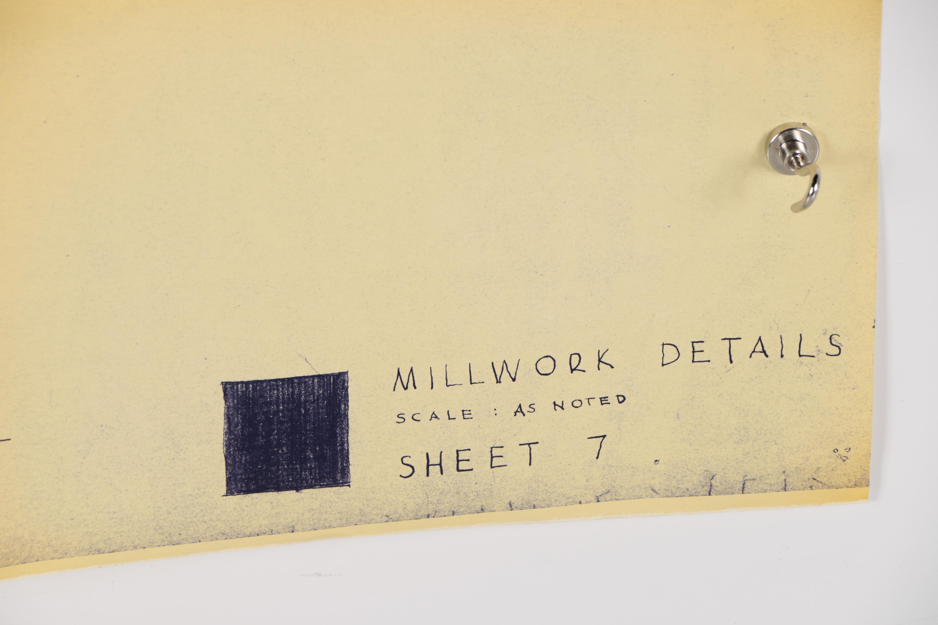 Frank Lloyd Wright Boswell House Reprinted Construction Specification Drawings