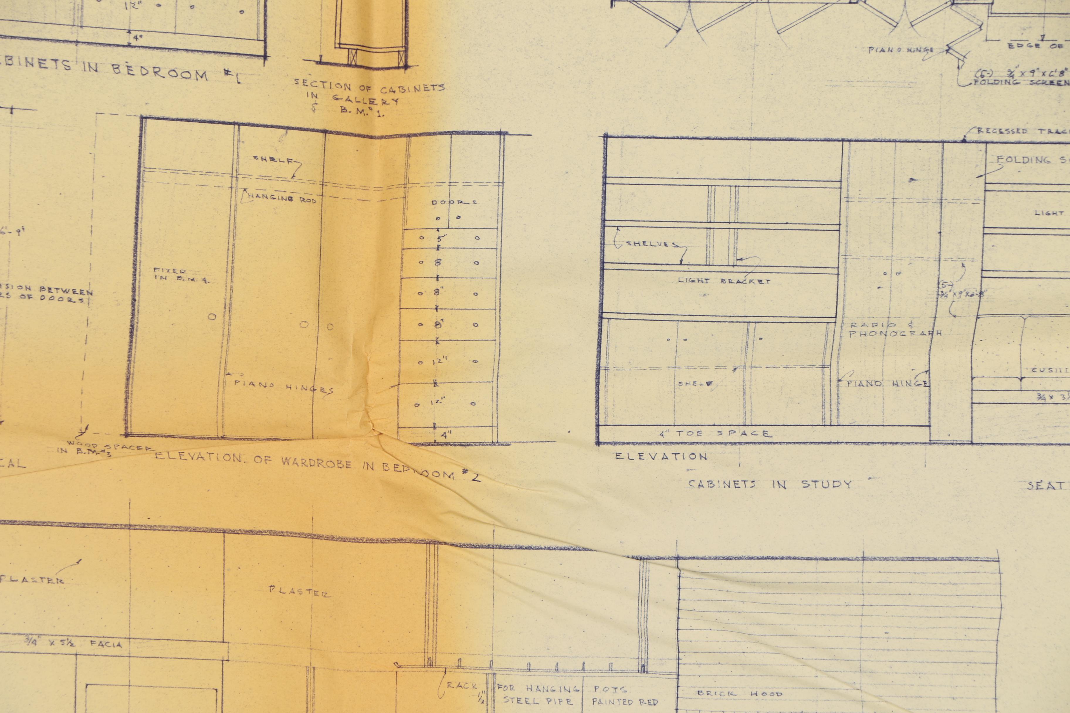 Frank Lloyd Wright Boswell House Reprinted Construction Specification Drawings