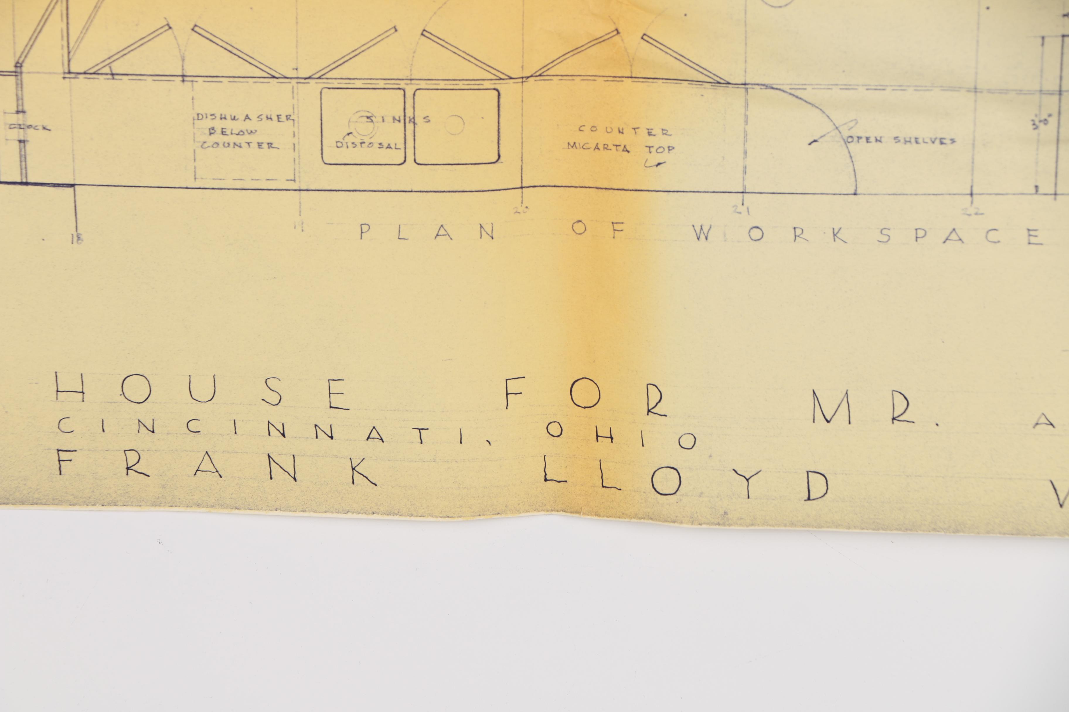 Frank Lloyd Wright Boswell House Reprinted Construction Specification Drawings