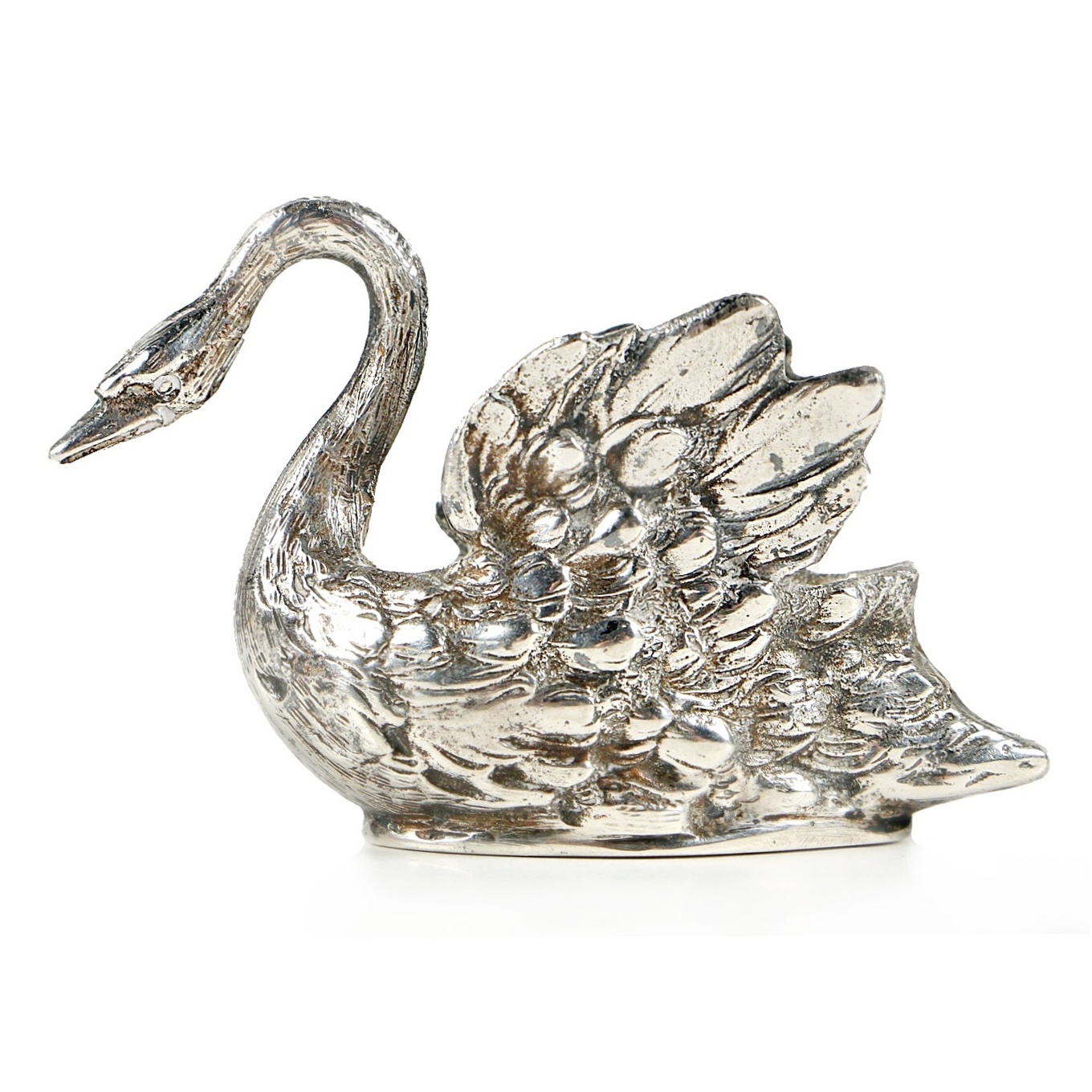 Fratelli Coppini 800 Silver Swan Salt Cellar