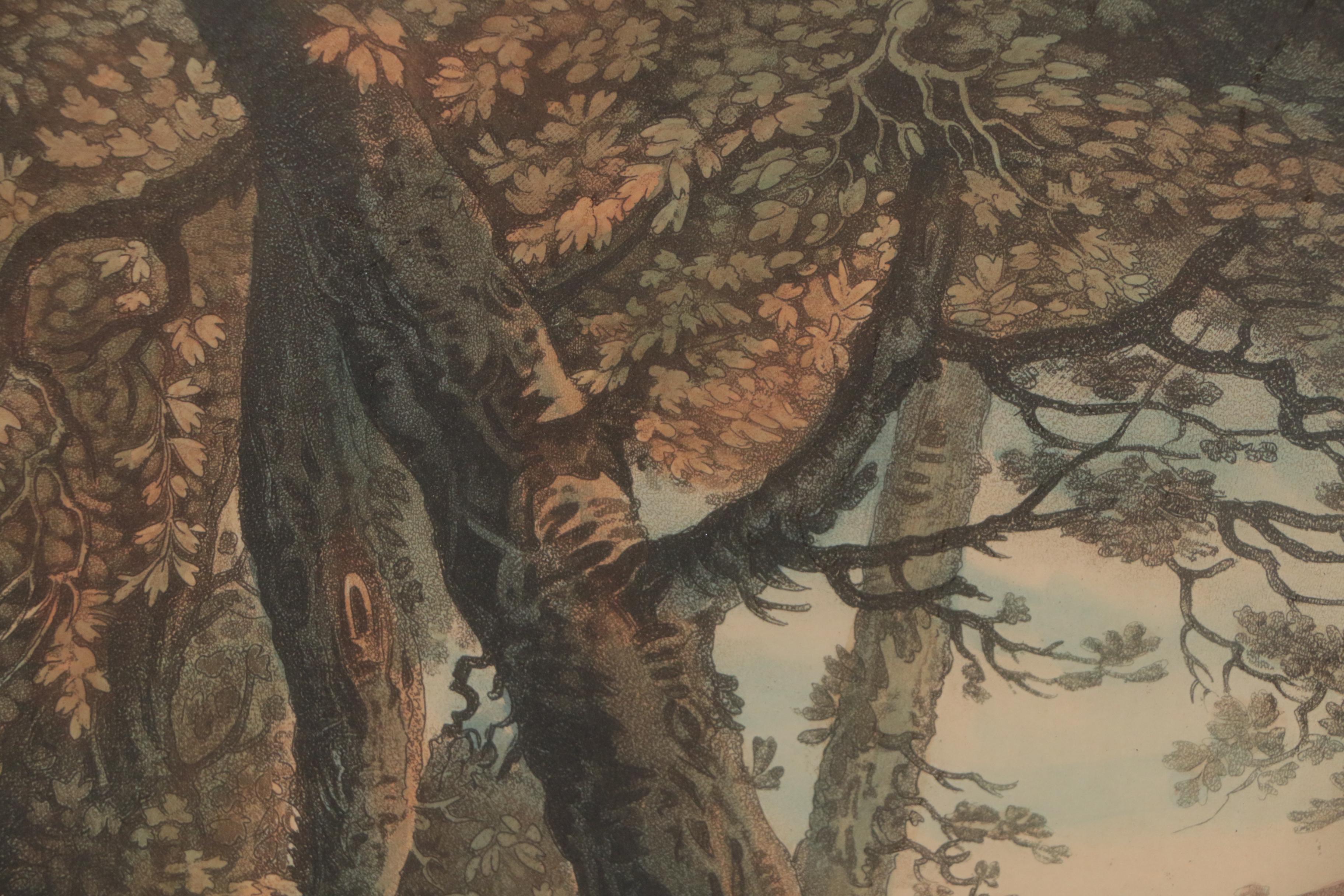 George Keating Etching with Aquatint "The Weary Sportsman"