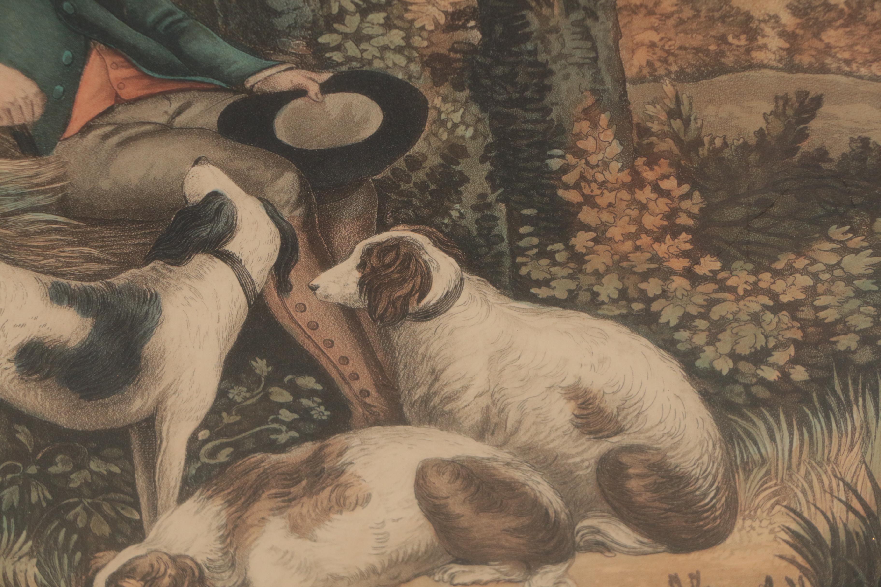 George Keating Etching with Aquatint "The Weary Sportsman"