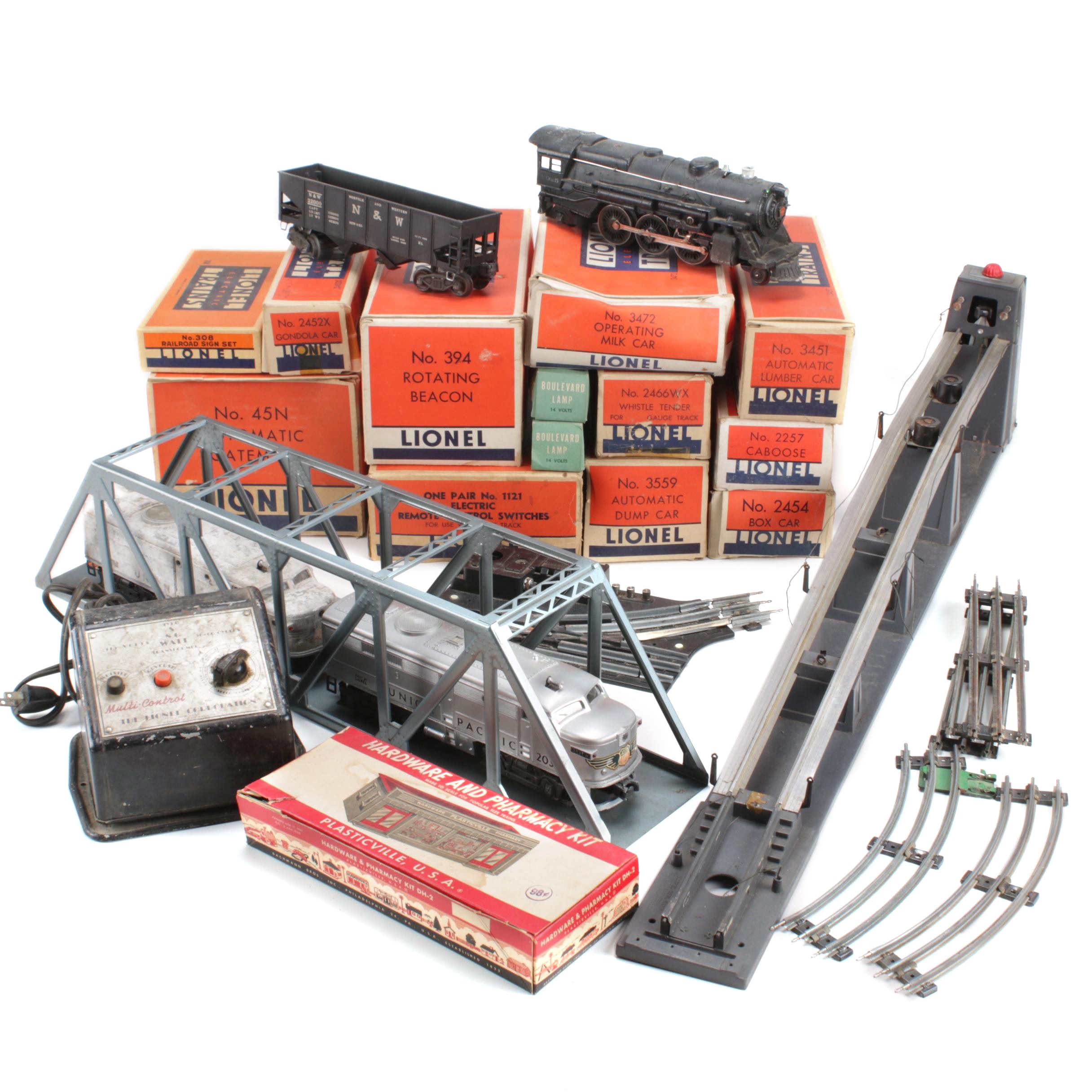 Lionel O-Gauge Train Set with 027 Track and Accessories, circa 1946