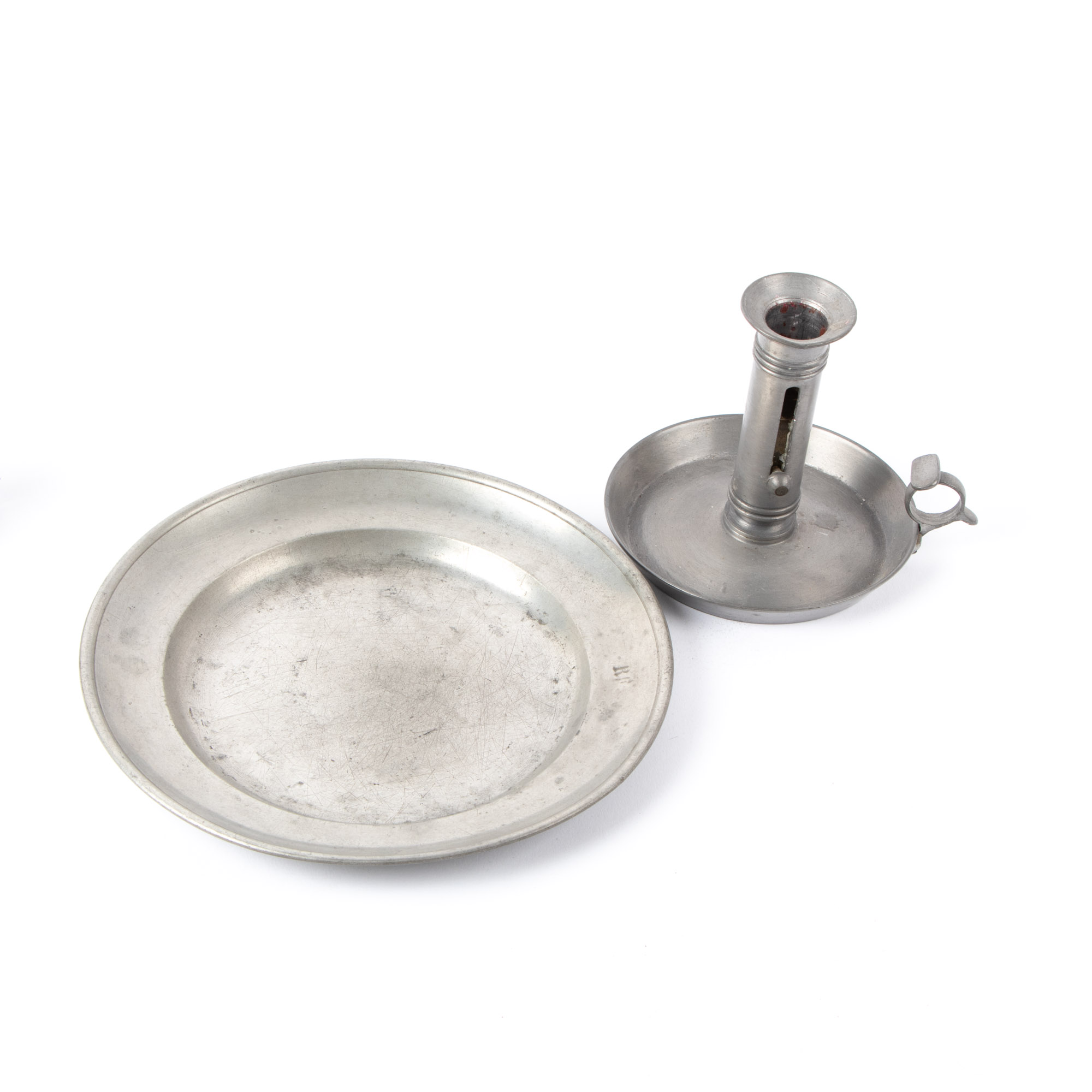 Pewter and Enamel Teapot, Pewter Ice Cream Molds, and More