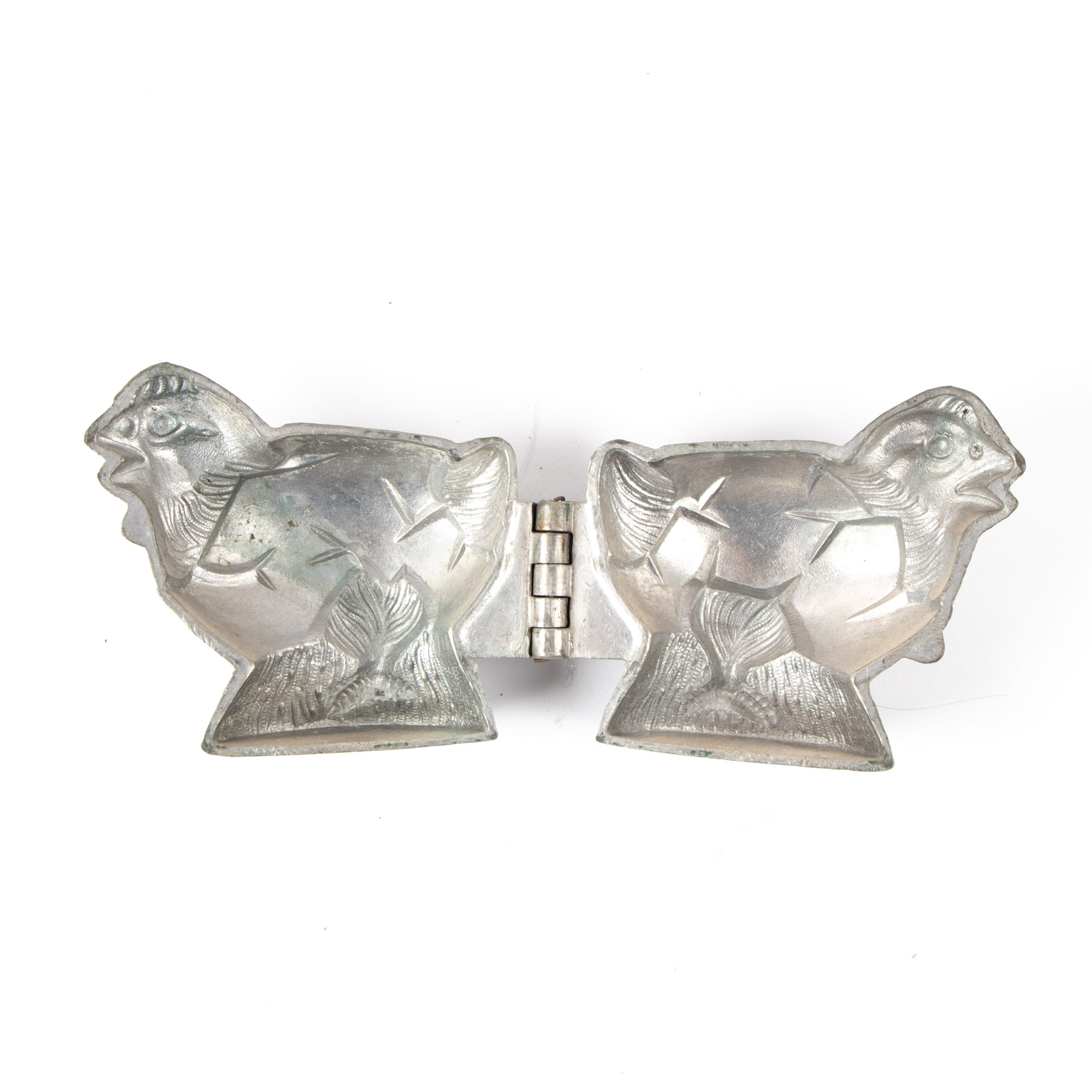 Pewter and Enamel Teapot, Pewter Ice Cream Molds, and More