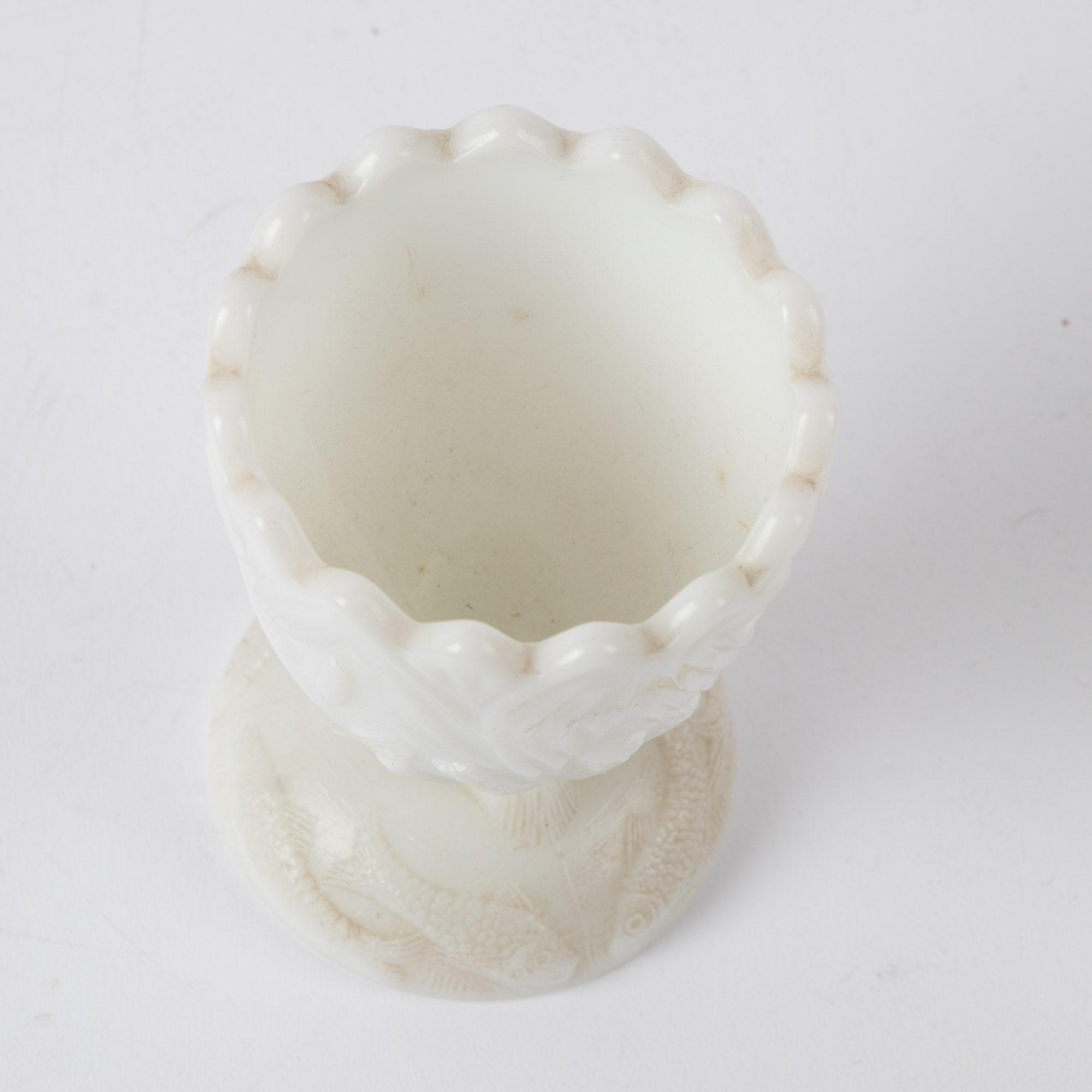 "Uncle Sam on the Merrimack" Milk Glass Dish and Other Milk Glass Tableware