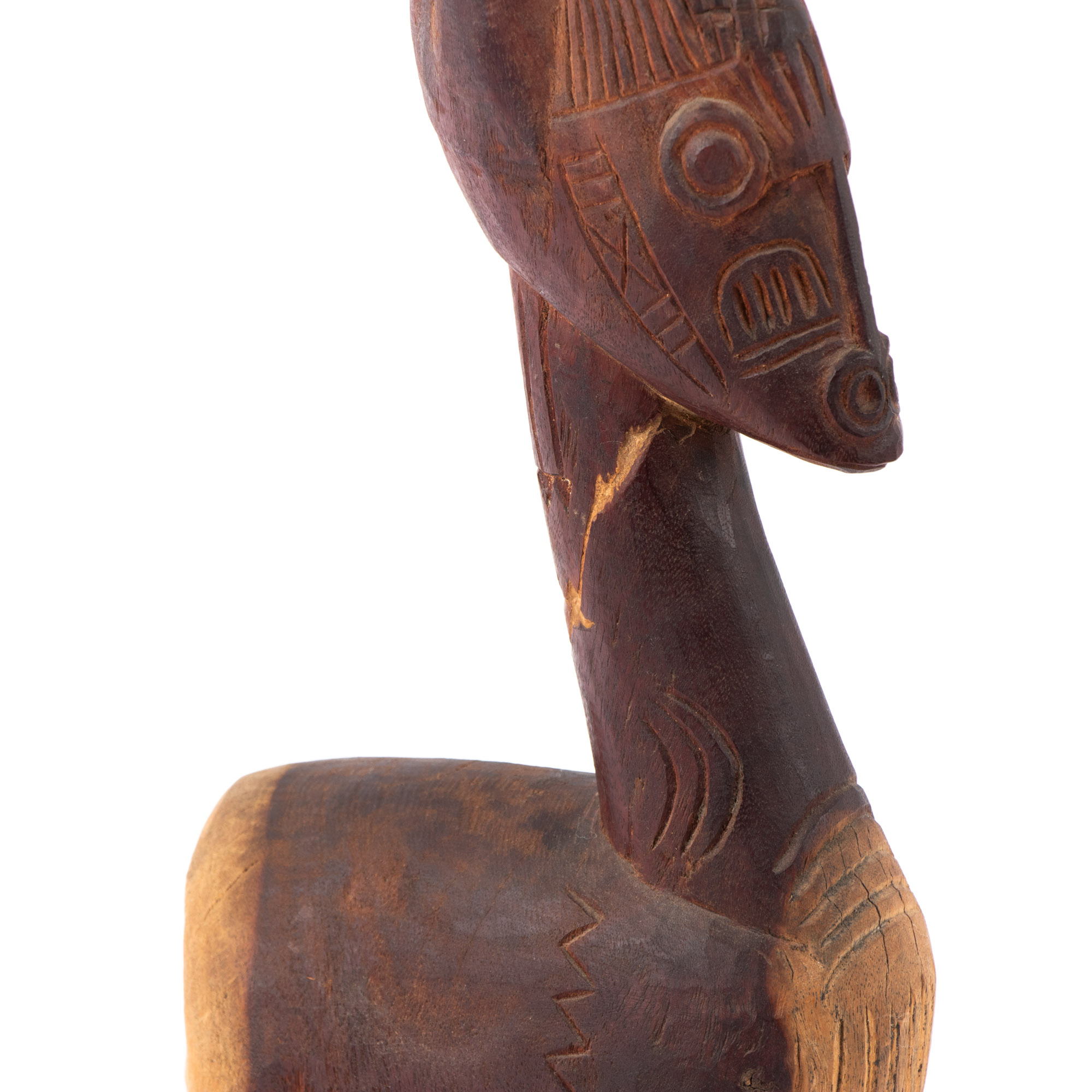 West African Hand-Carved Wood Animal Figures