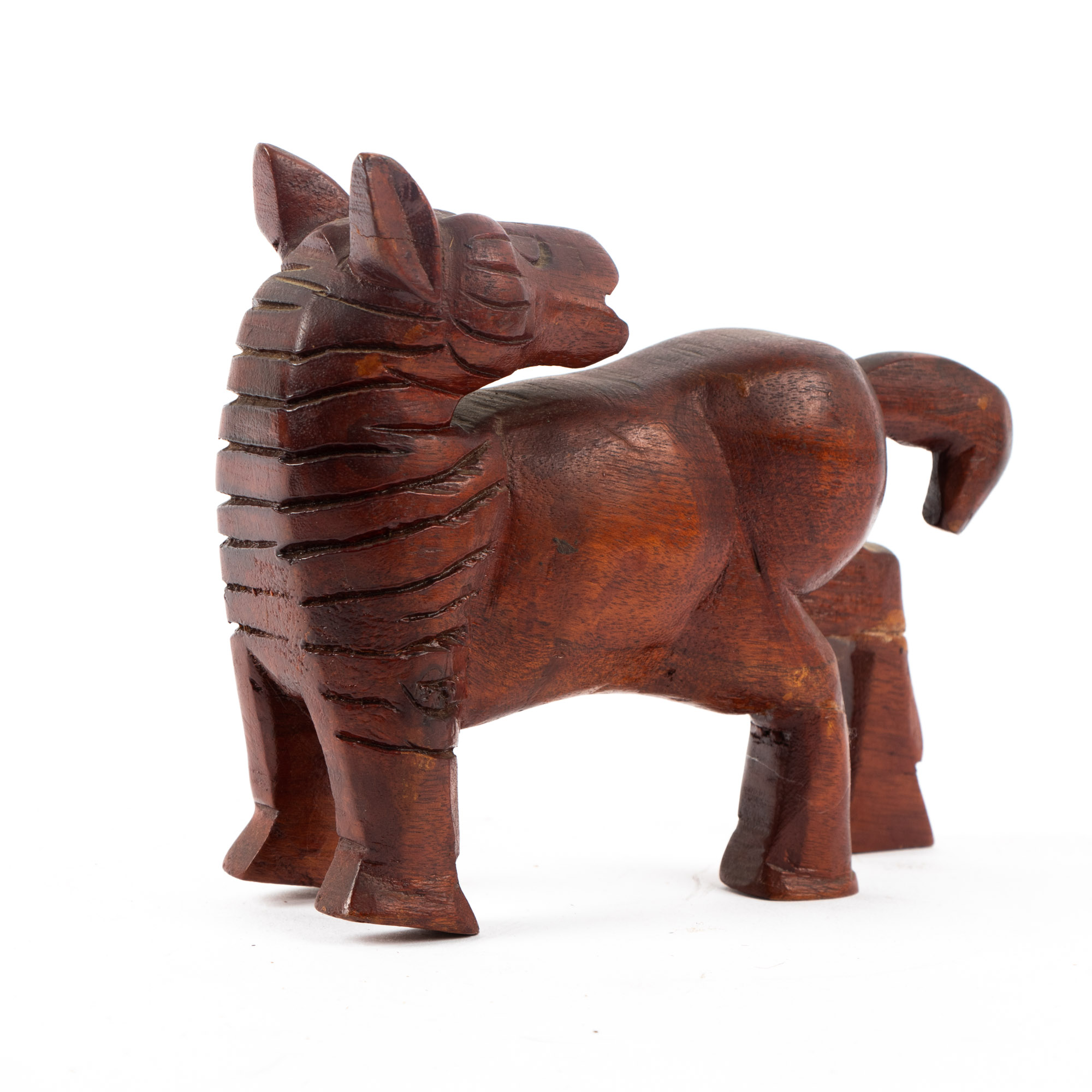 West African Hand-Carved Wood Animal Figures