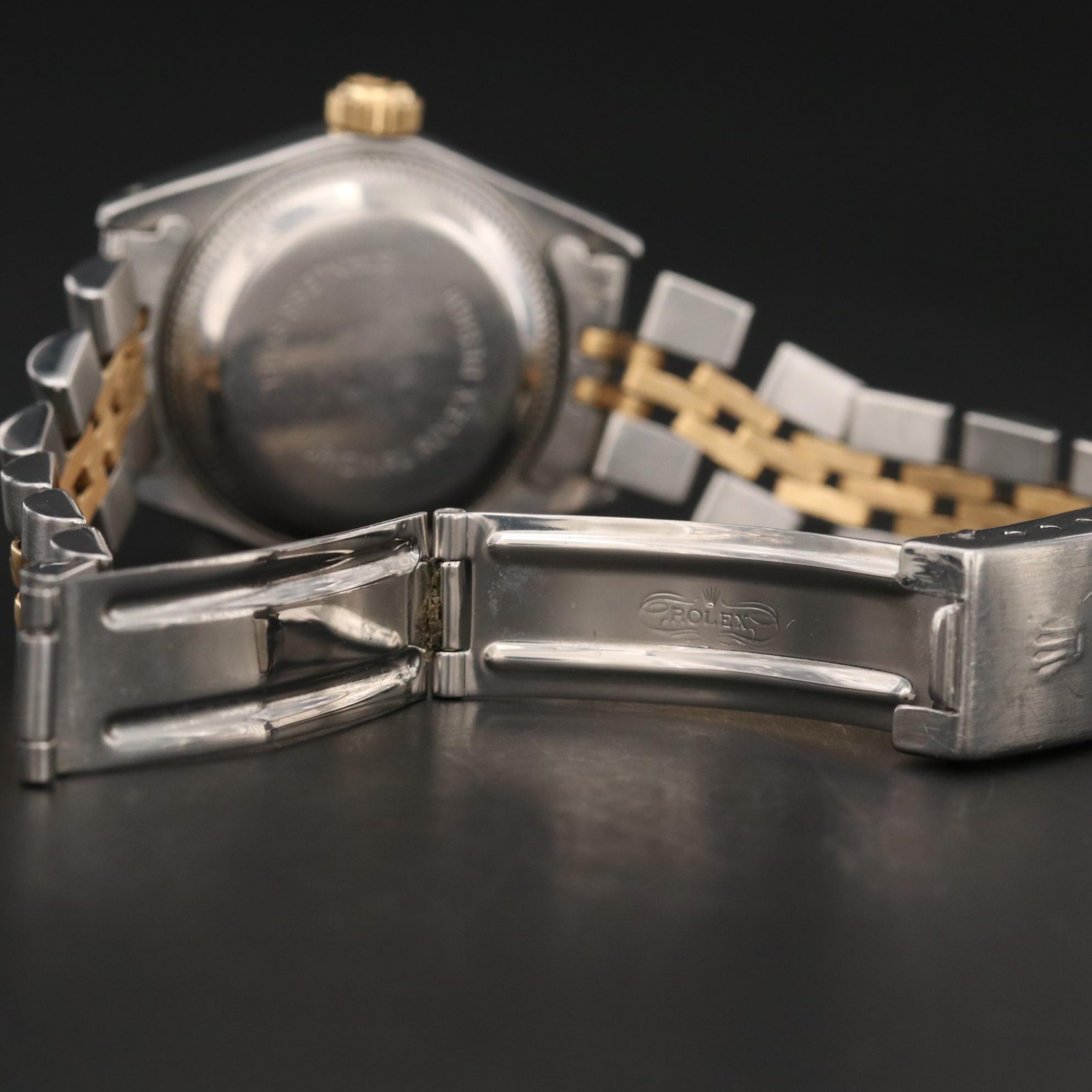 Vintage Rolex Datejust 18K Yellow Gold and Stainless Watch