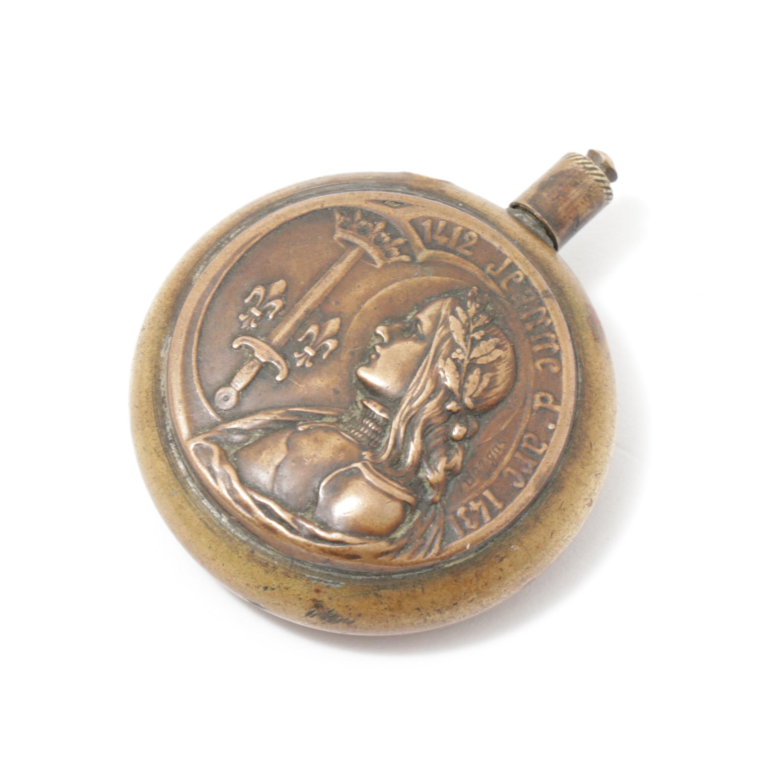 French "Jeanne d'arc" Lighter Designed by Armand Bargas, Early 20th Century