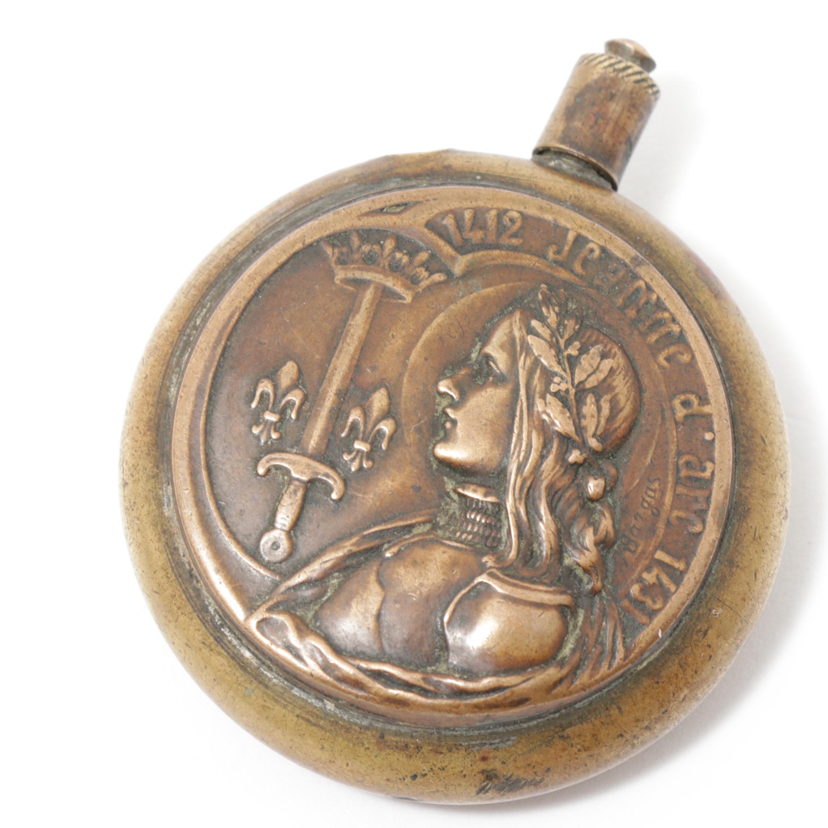 French "Jeanne d'arc" Lighter Designed by Armand Bargas, Early 20th Century