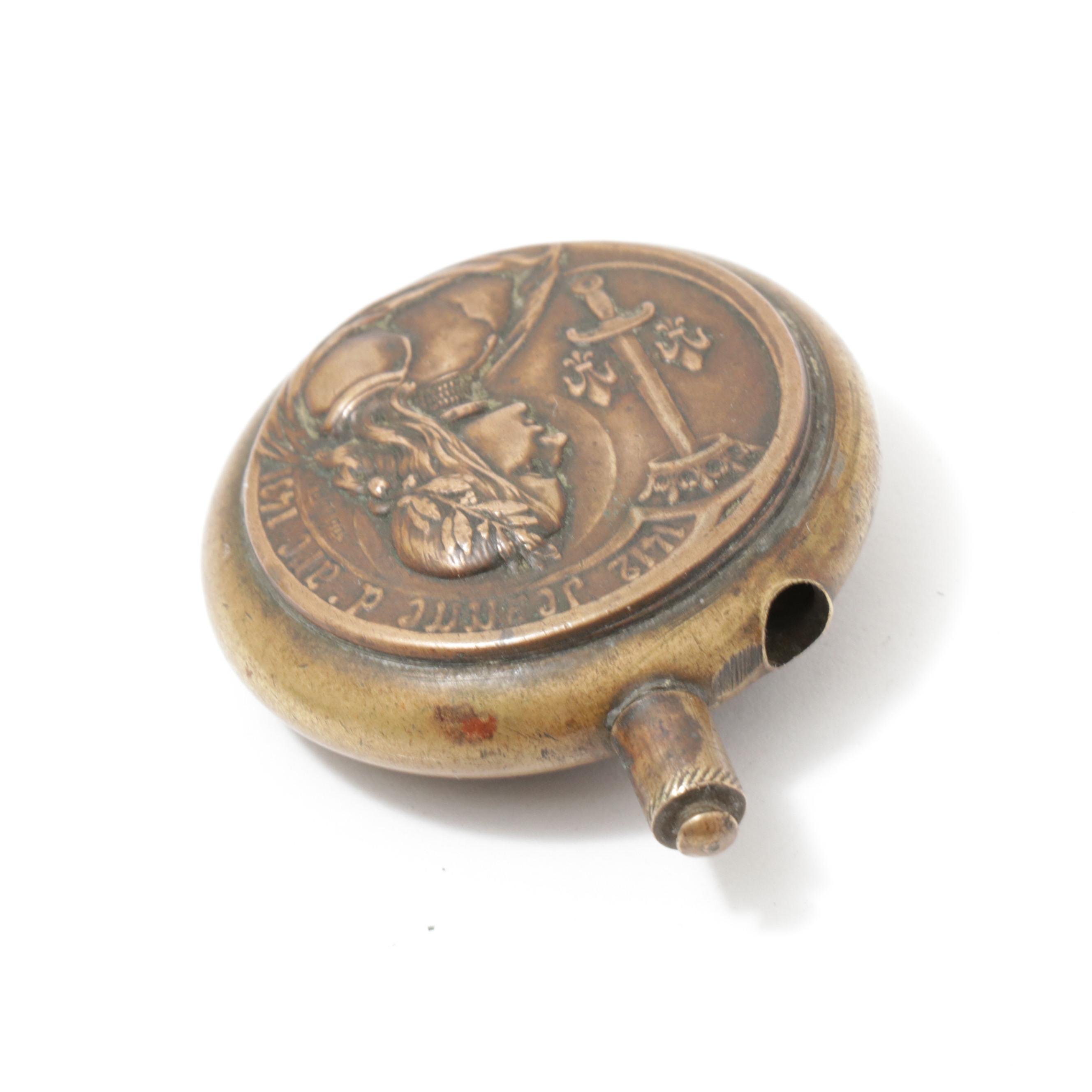 French "Jeanne d'arc" Lighter Designed by Armand Bargas, Early 20th Century