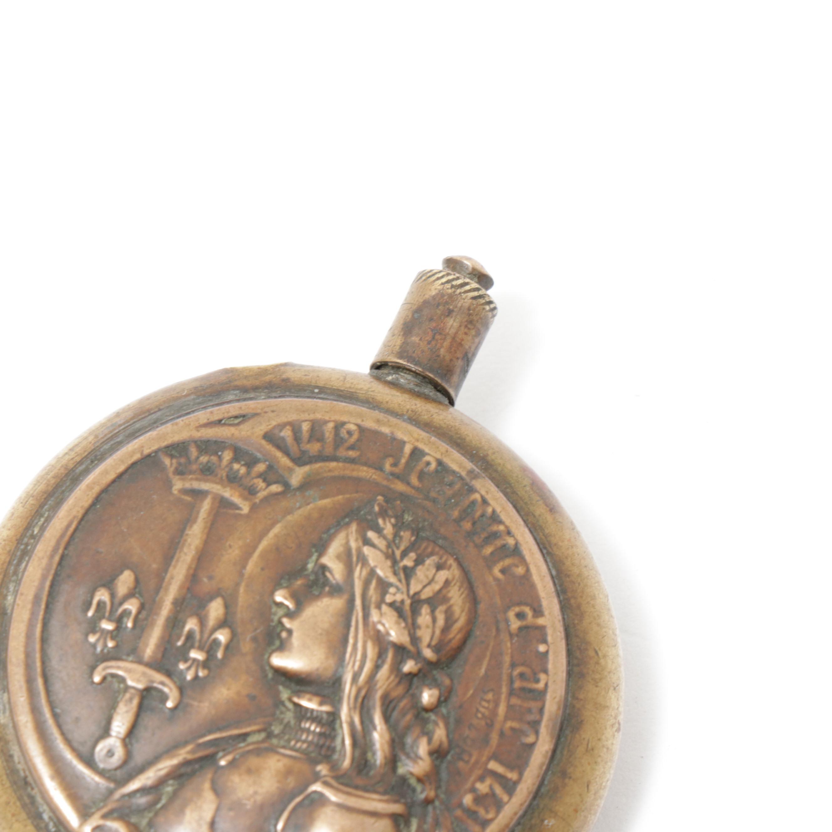French "Jeanne d'arc" Lighter Designed by Armand Bargas, Early 20th Century