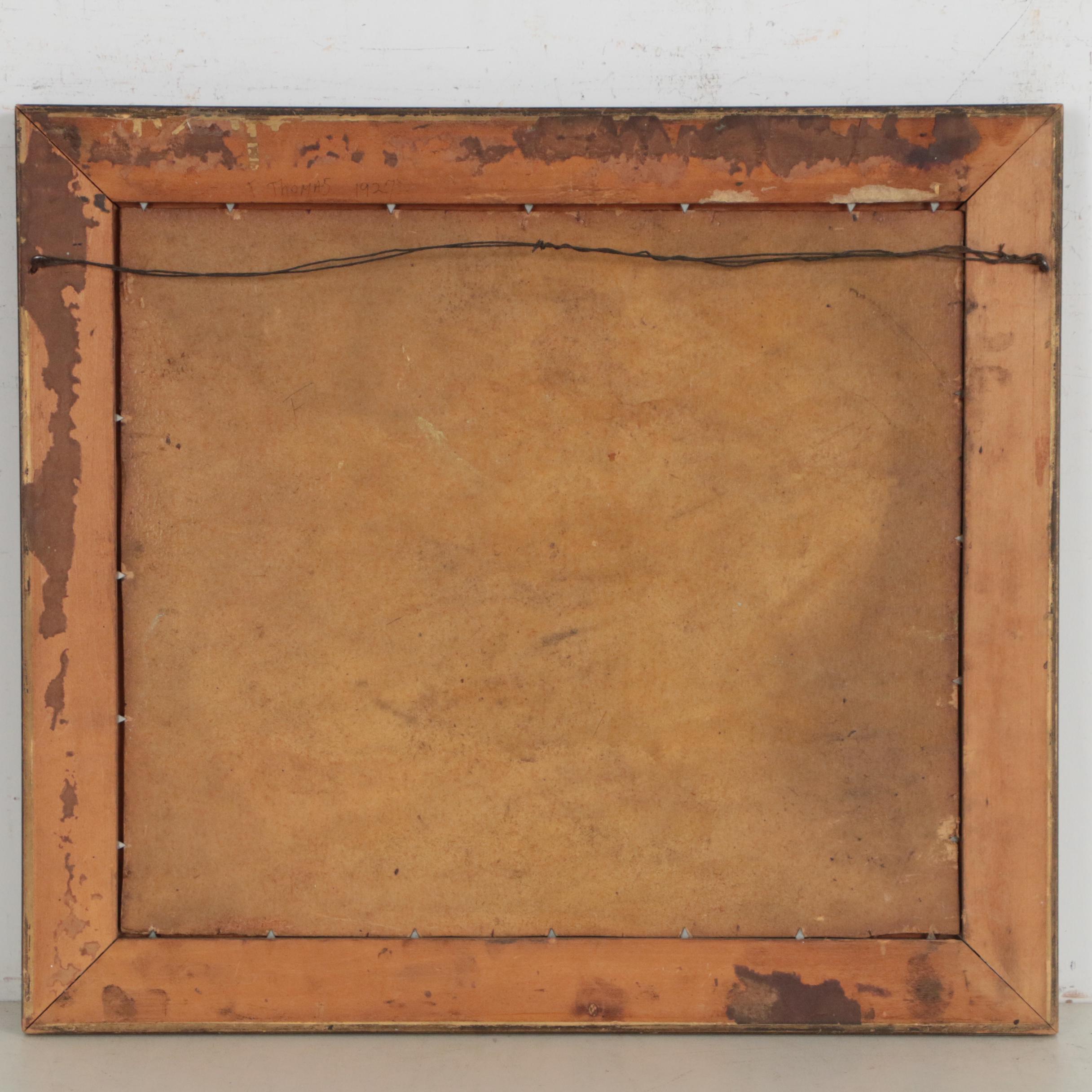 F. Thomas Landscape Oil Painting