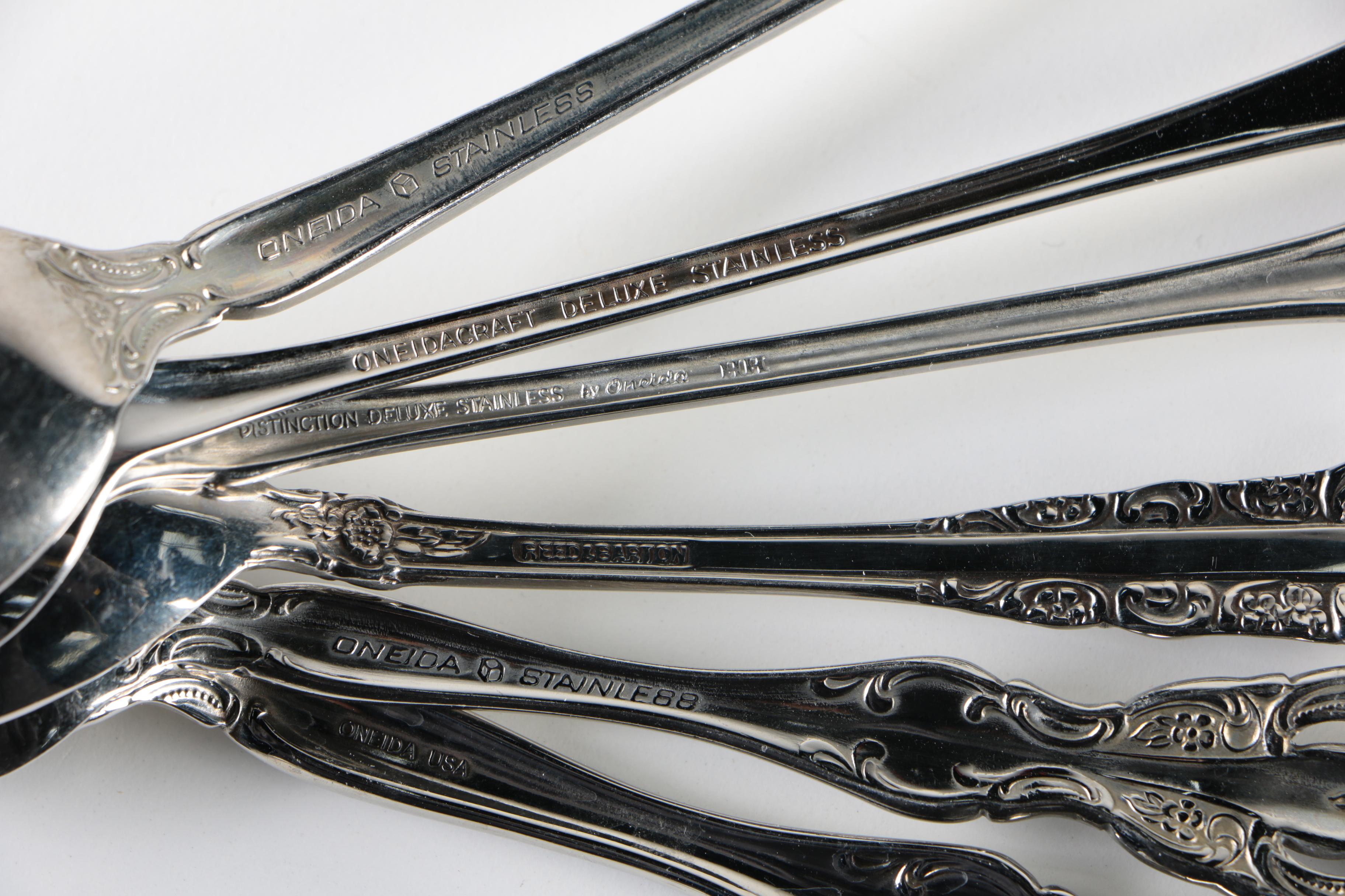 Stainless Steel Flatware Featurine Oneida "Brahms" and Other Similar Patterns
