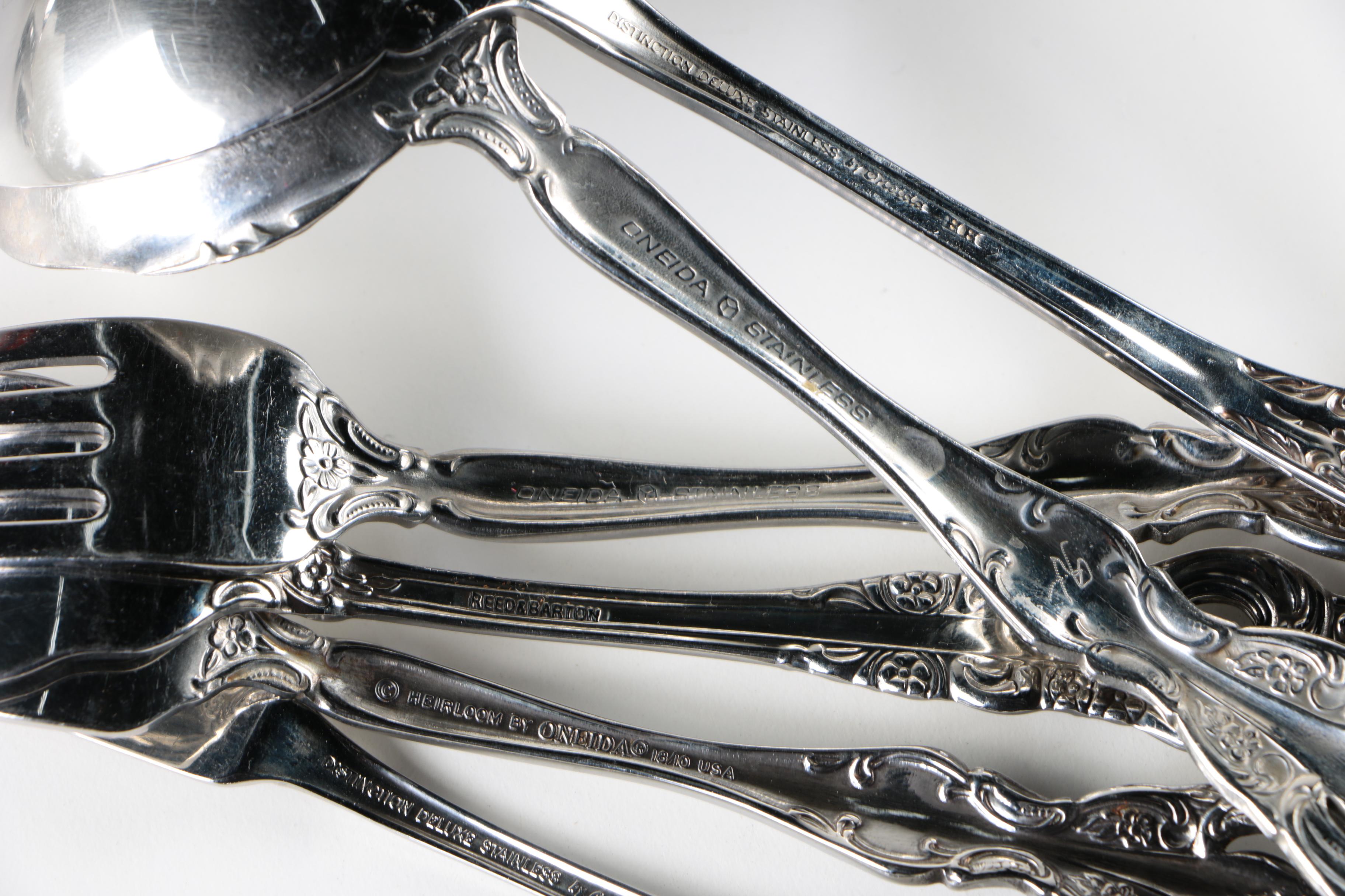 Stainless Steel Flatware Featurine Oneida "Brahms" and Other Similar Patterns
