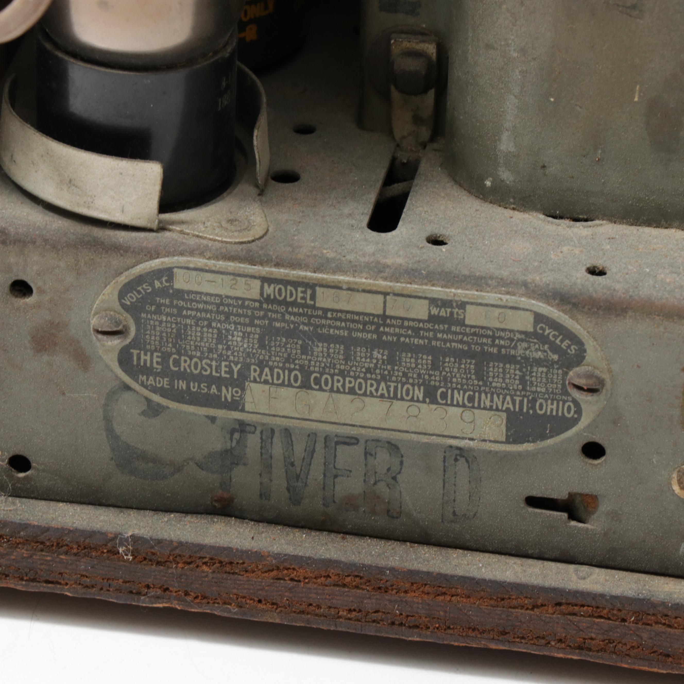 Crosley Model 167 Cathedral Radio, 1930s