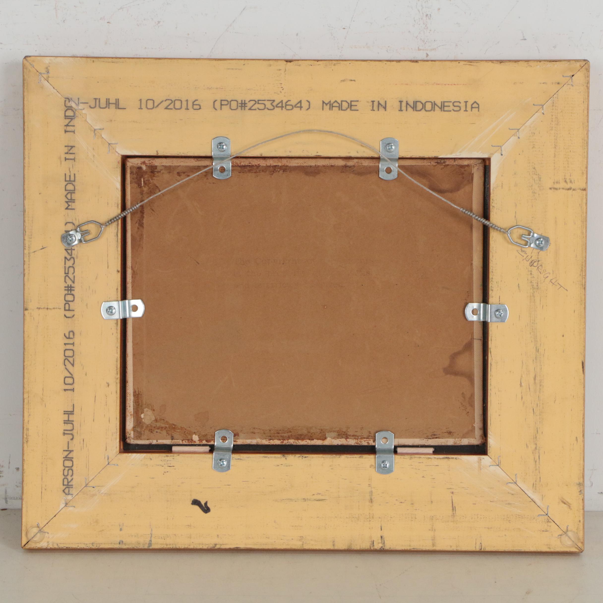 J. J. Enwright Harbor Scene Oil Painting