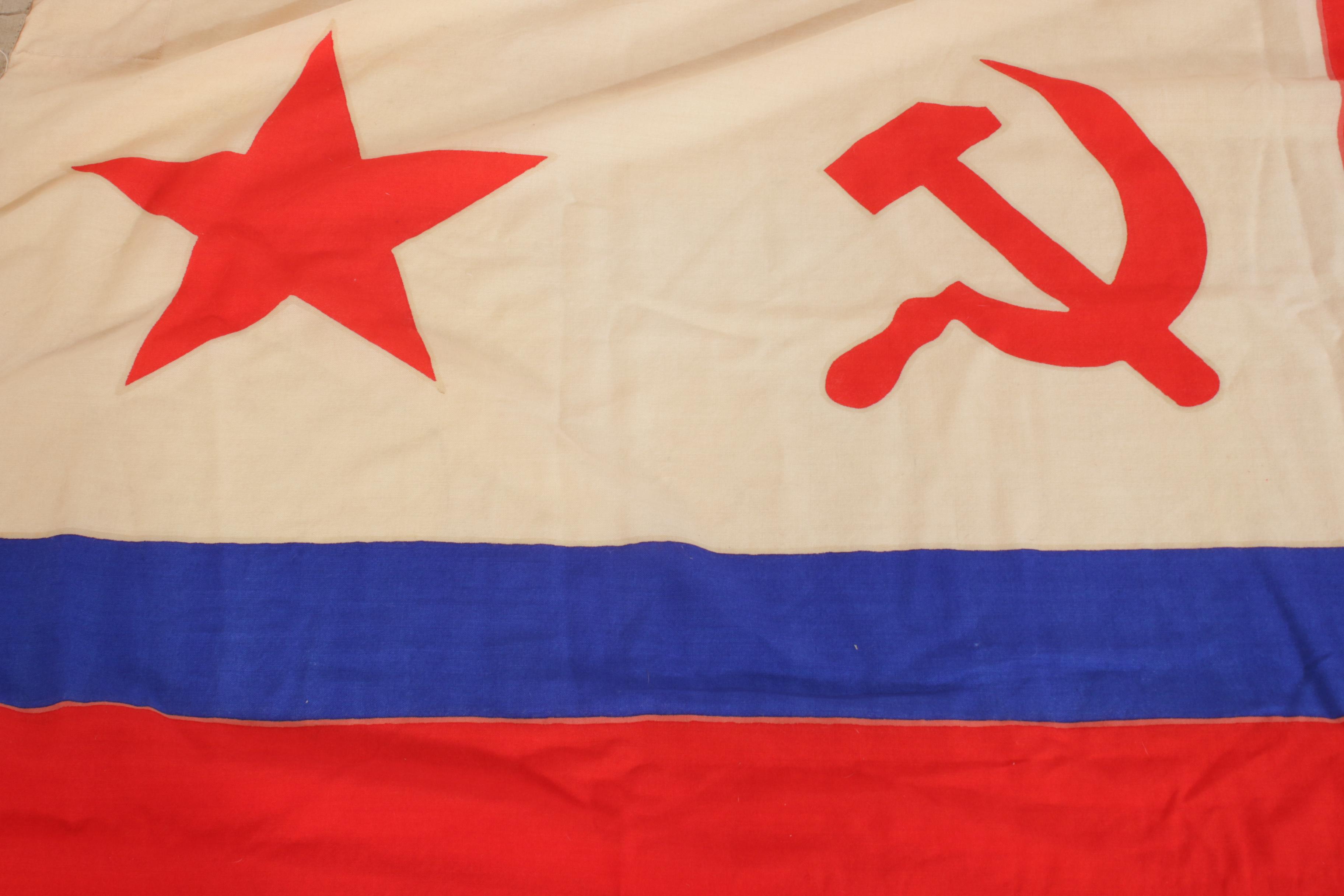Union of Soviet Socialist Republics (USSR) Banners and Soviet Naval Flags