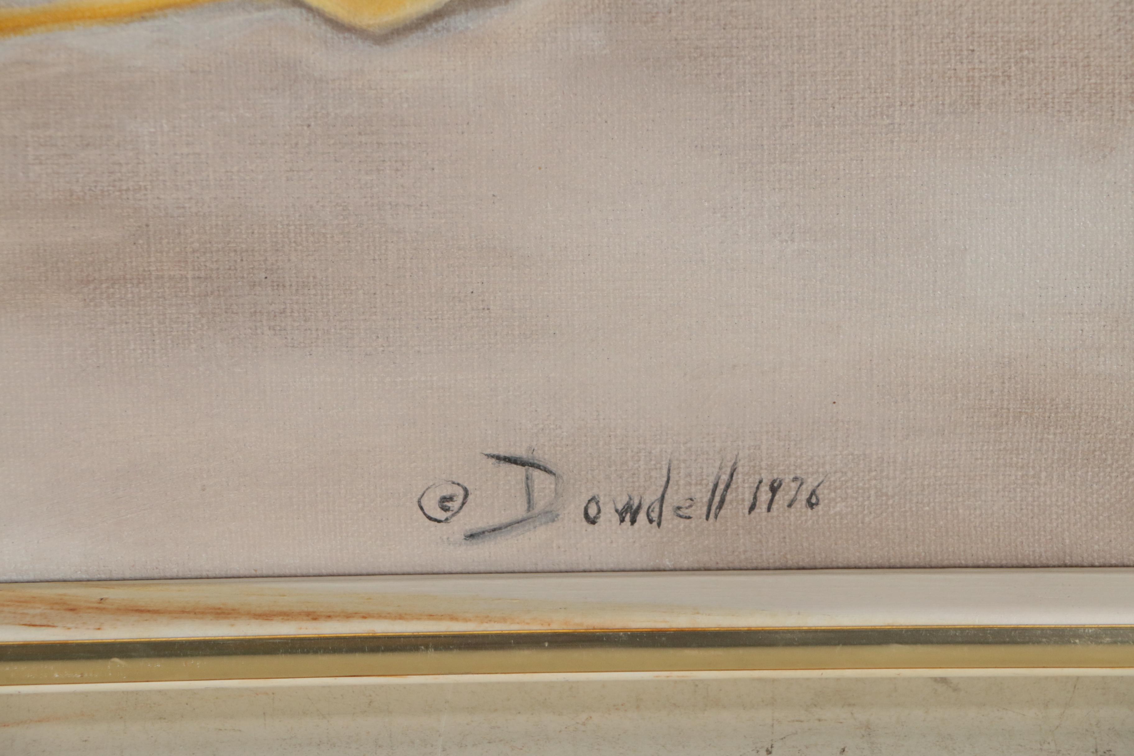 Sheila Dowdell Oil Painting of Beach Scene with Children