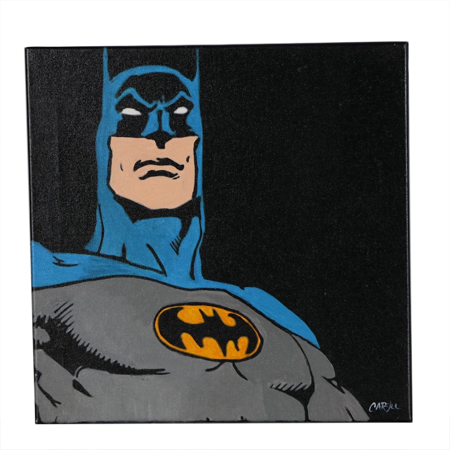 Chris Cargill Acrylic Painting of Batman