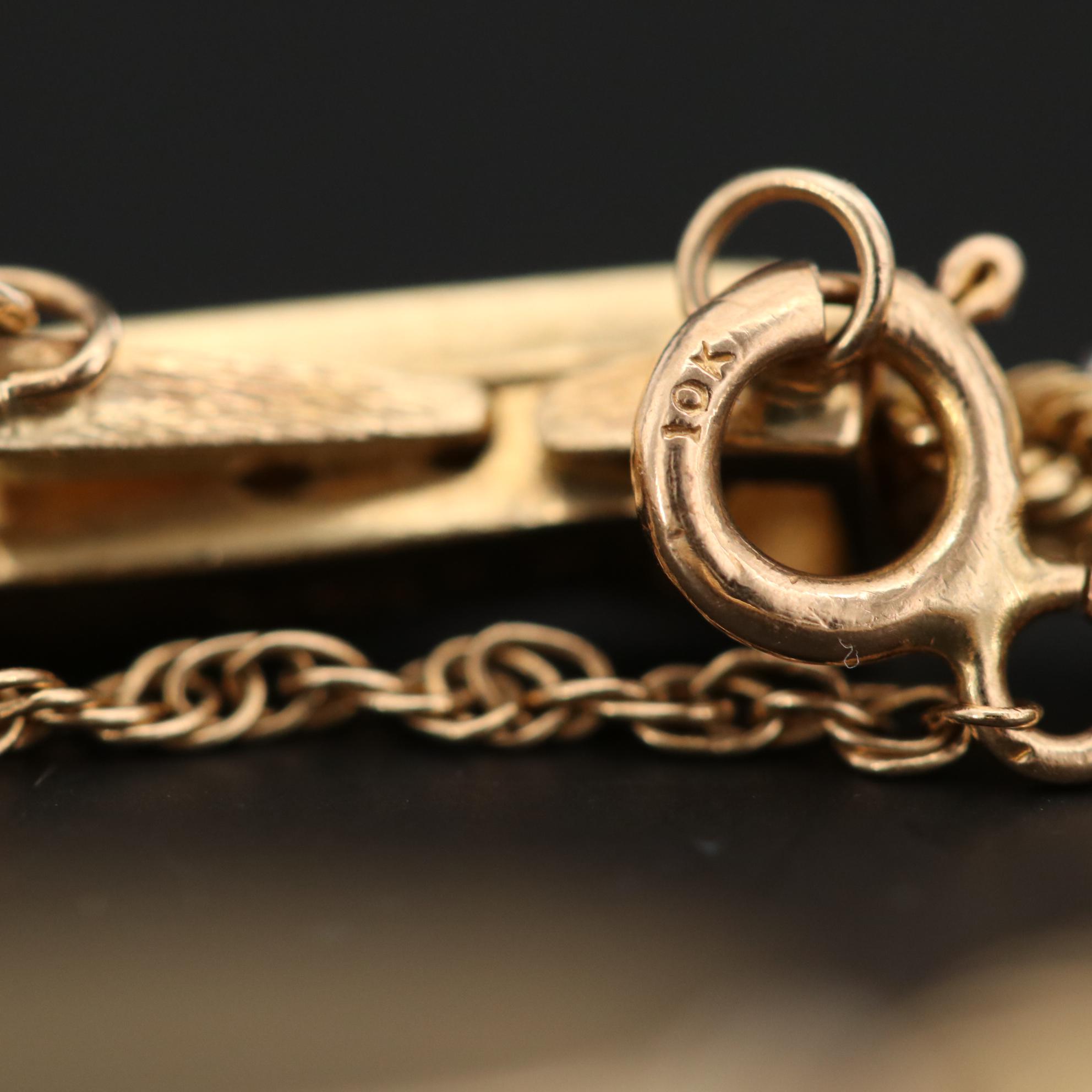 Vintage Pulsar 14K Yellow Gold Diamond Quartz Watch