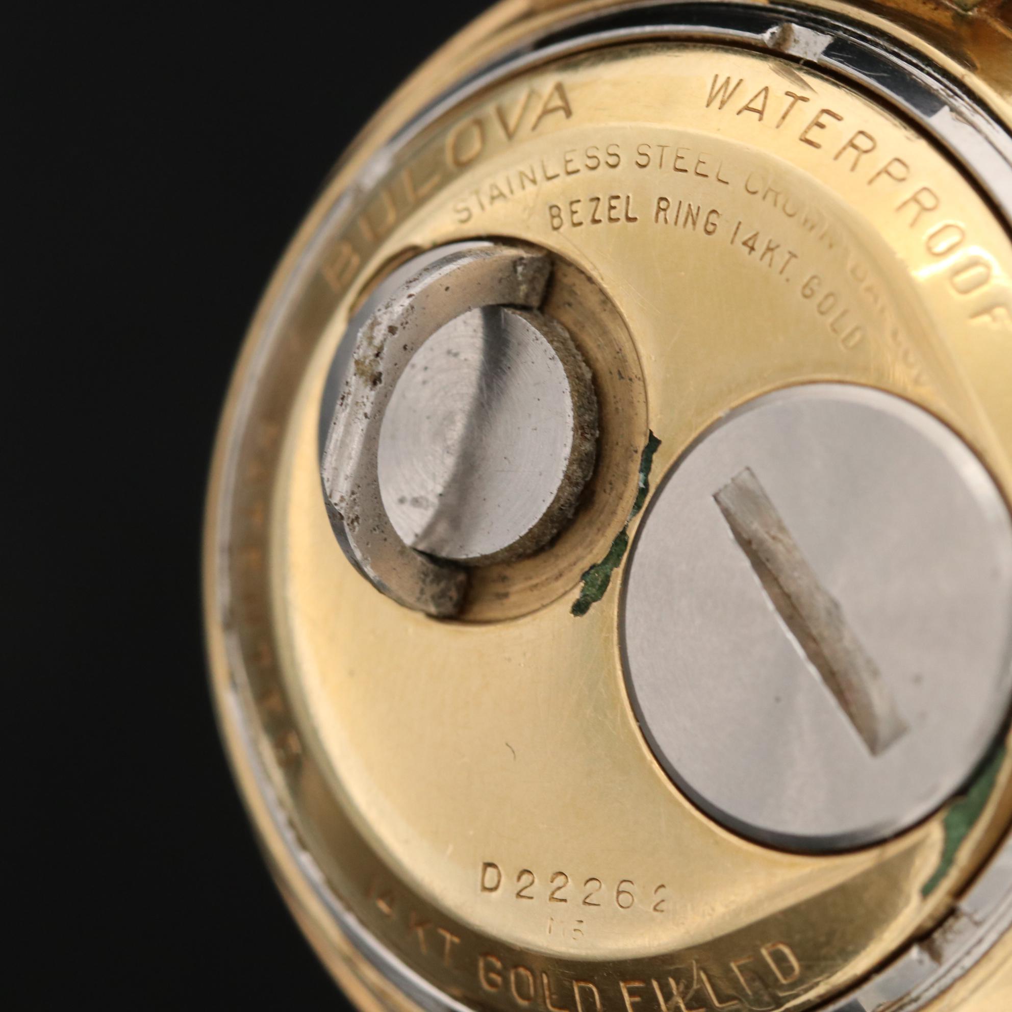 Vintage Bulova Accutron Astronaut Gold Filled Tuning Fork Watch, Circa 1968