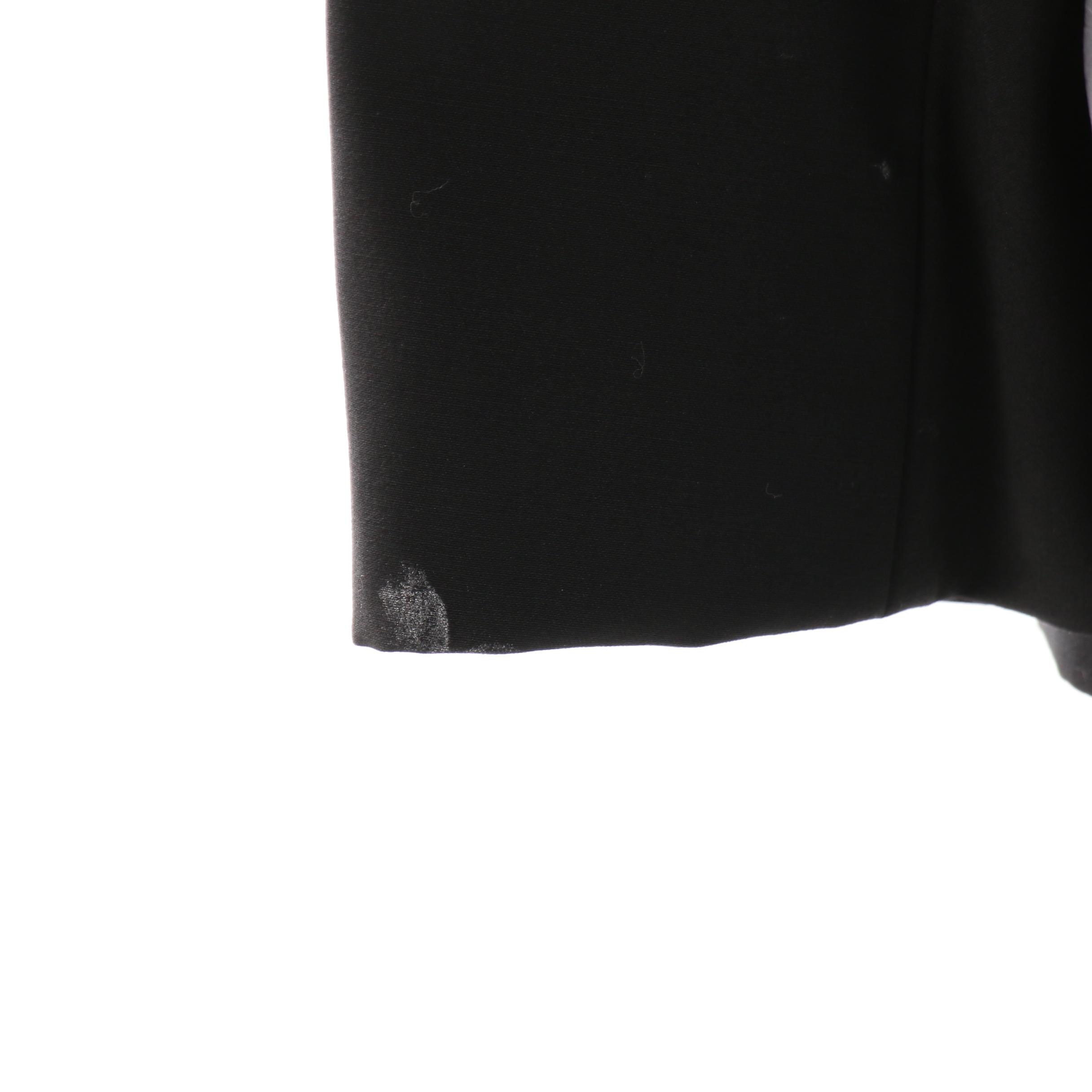 Women's Gucci Tuxedo Style Black Wool Jacket with Silk Lining