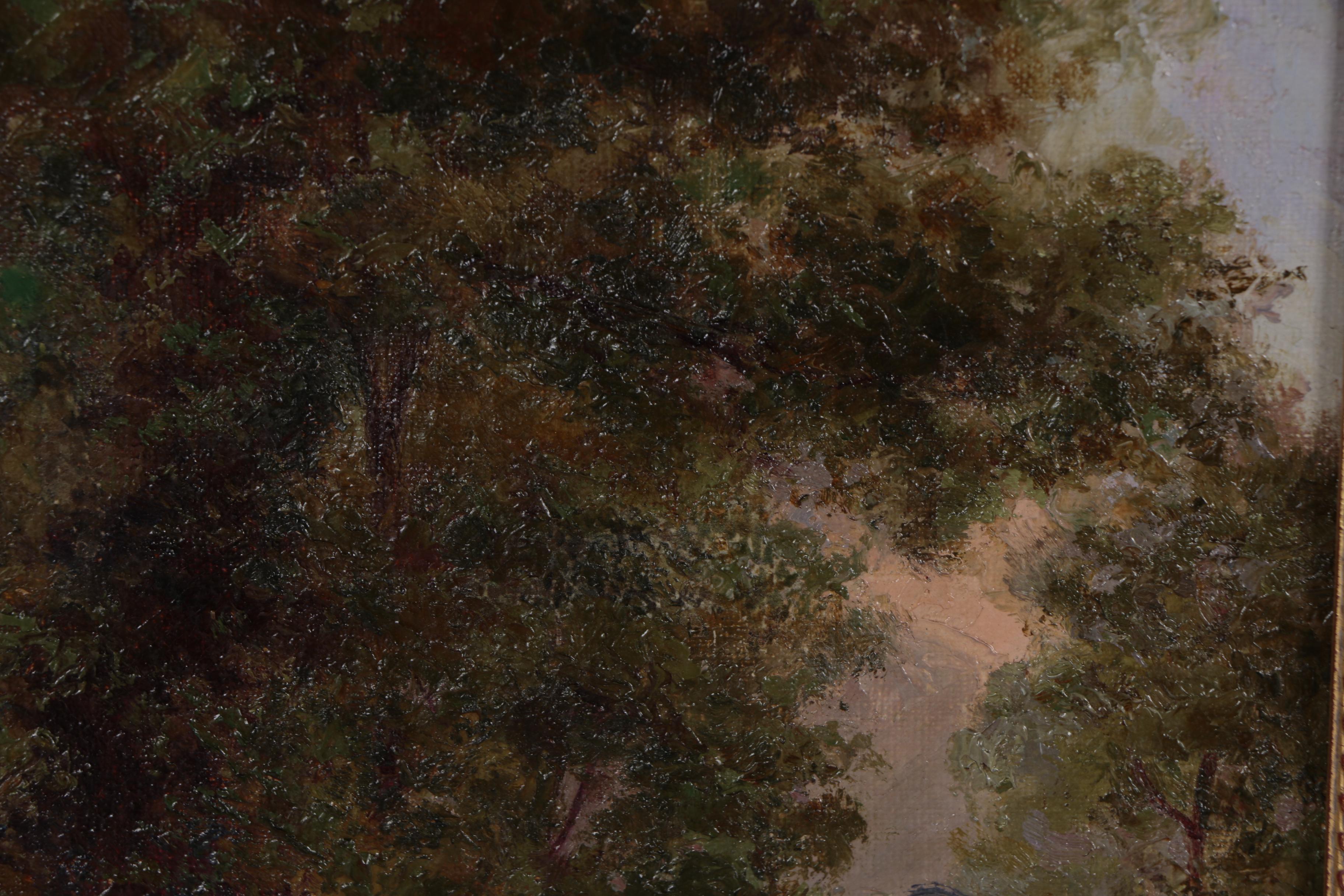 Alfred J. Jenks Landscape Oil Painting "The Far Pasture"