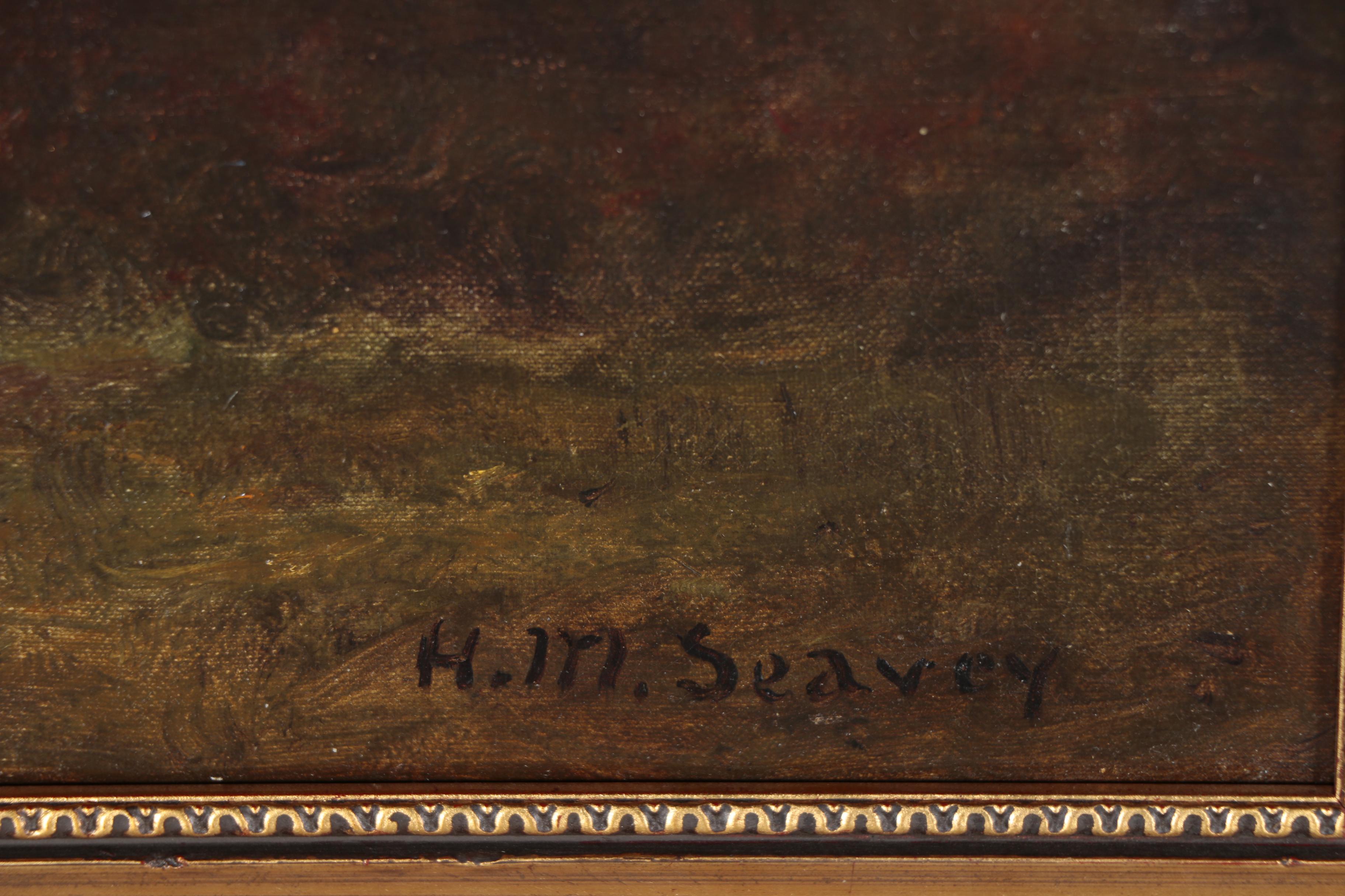 H.M. Seavey Oil Painting of Tonalist Landscape, 20th Century