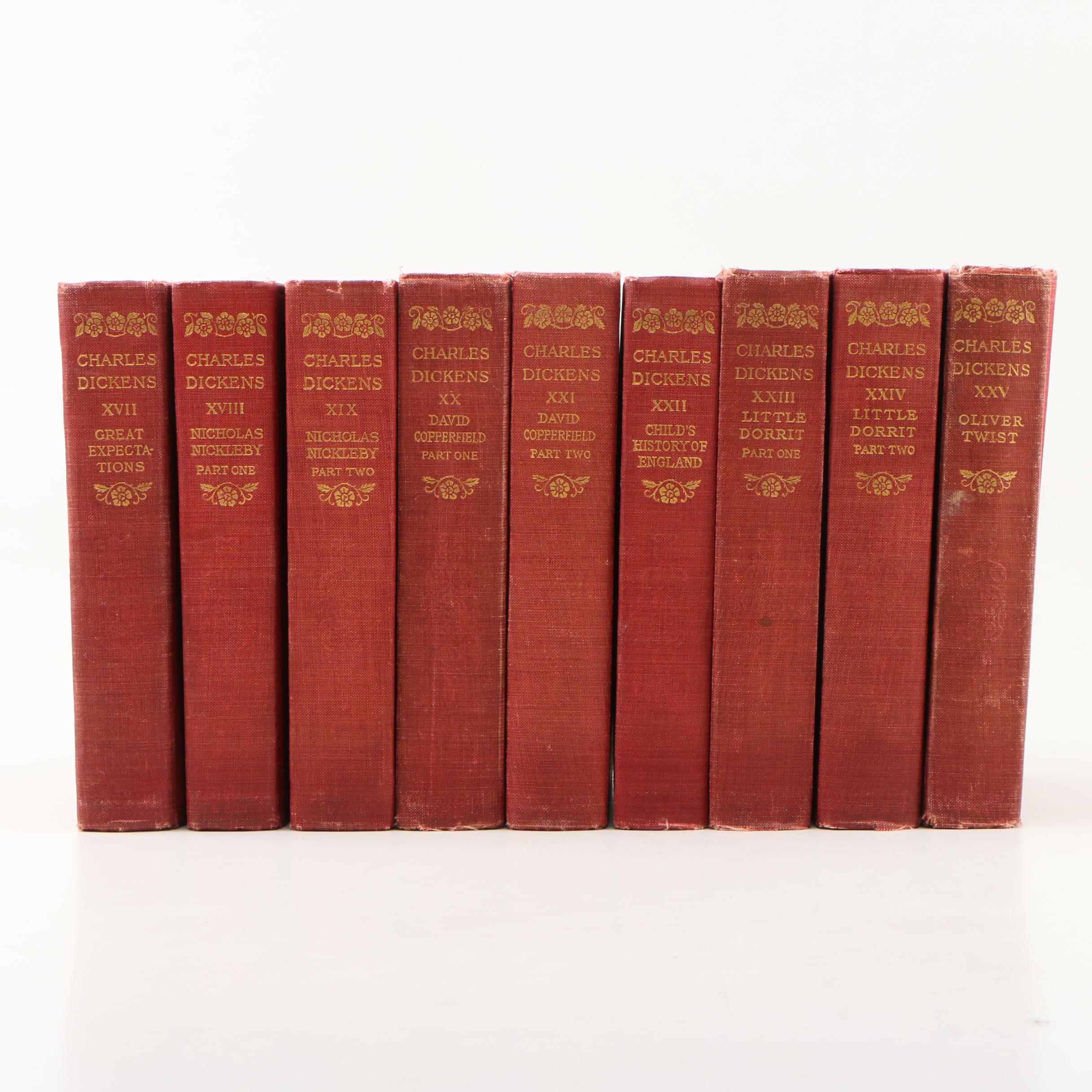 Complete Anniversary Edition "The Works of Charles Dickens" Book Set, 1911