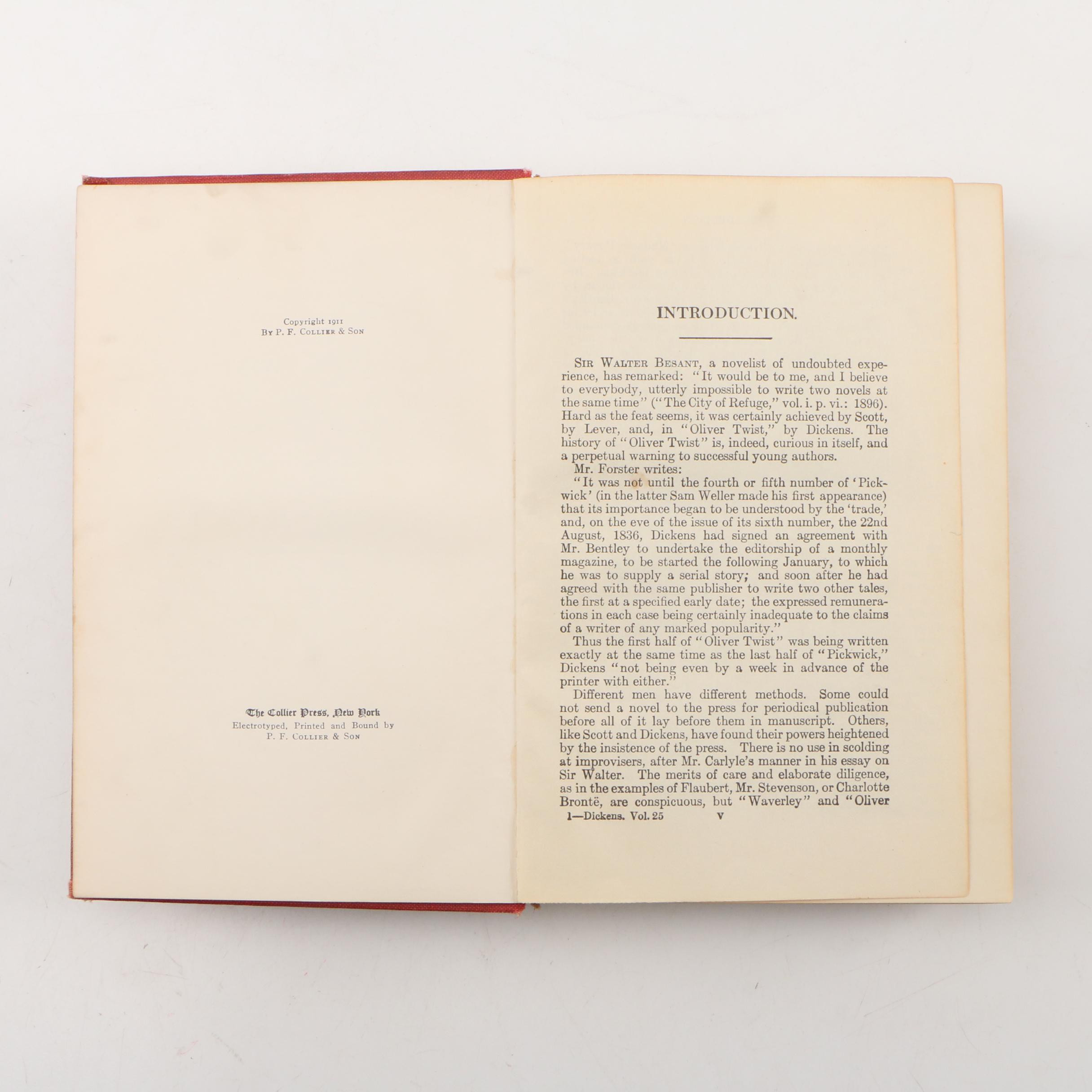 Complete Anniversary Edition "The Works of Charles Dickens" Book Set, 1911