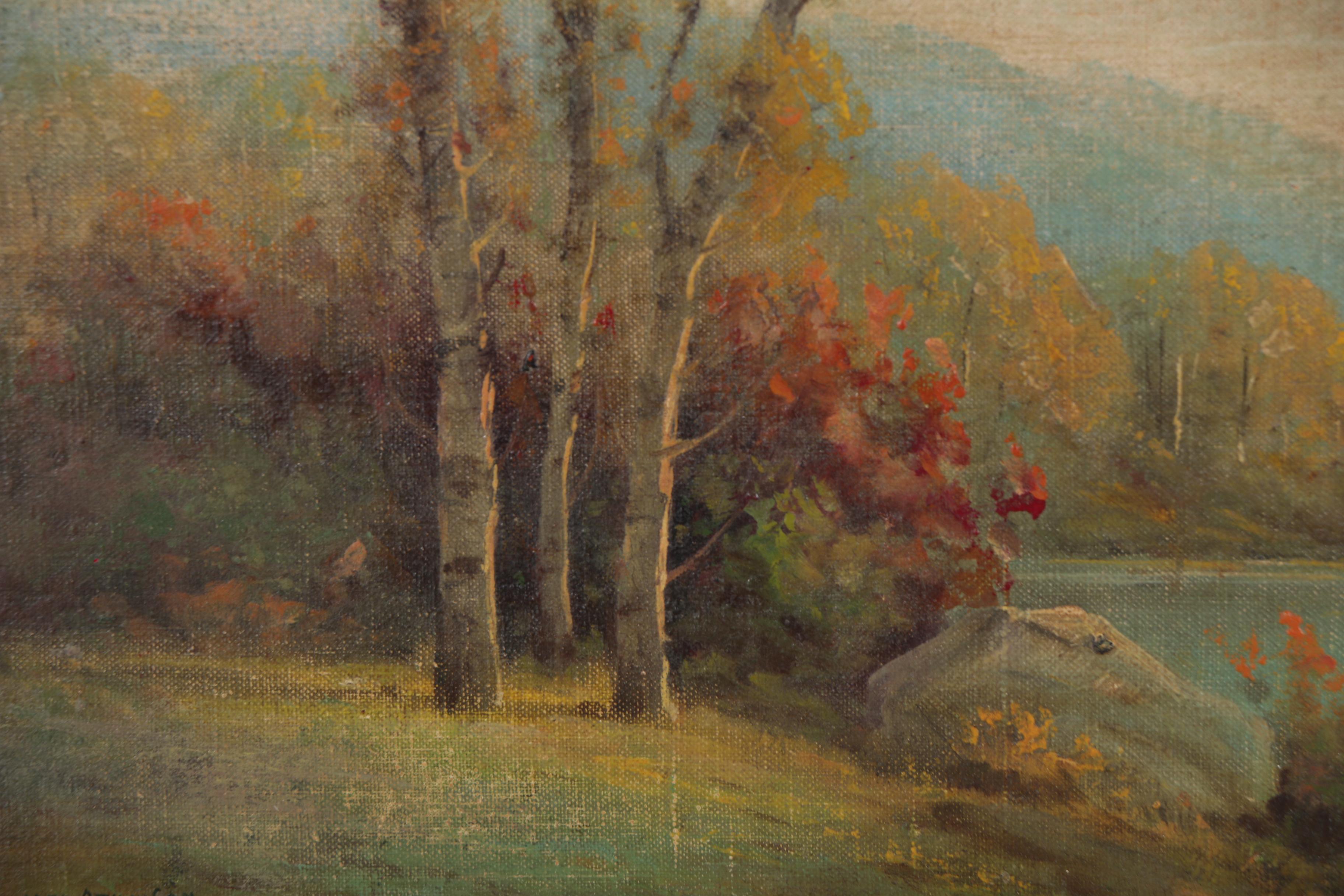 Howard Atkinson Landscape Study Oil Painting, Early 20th Century
