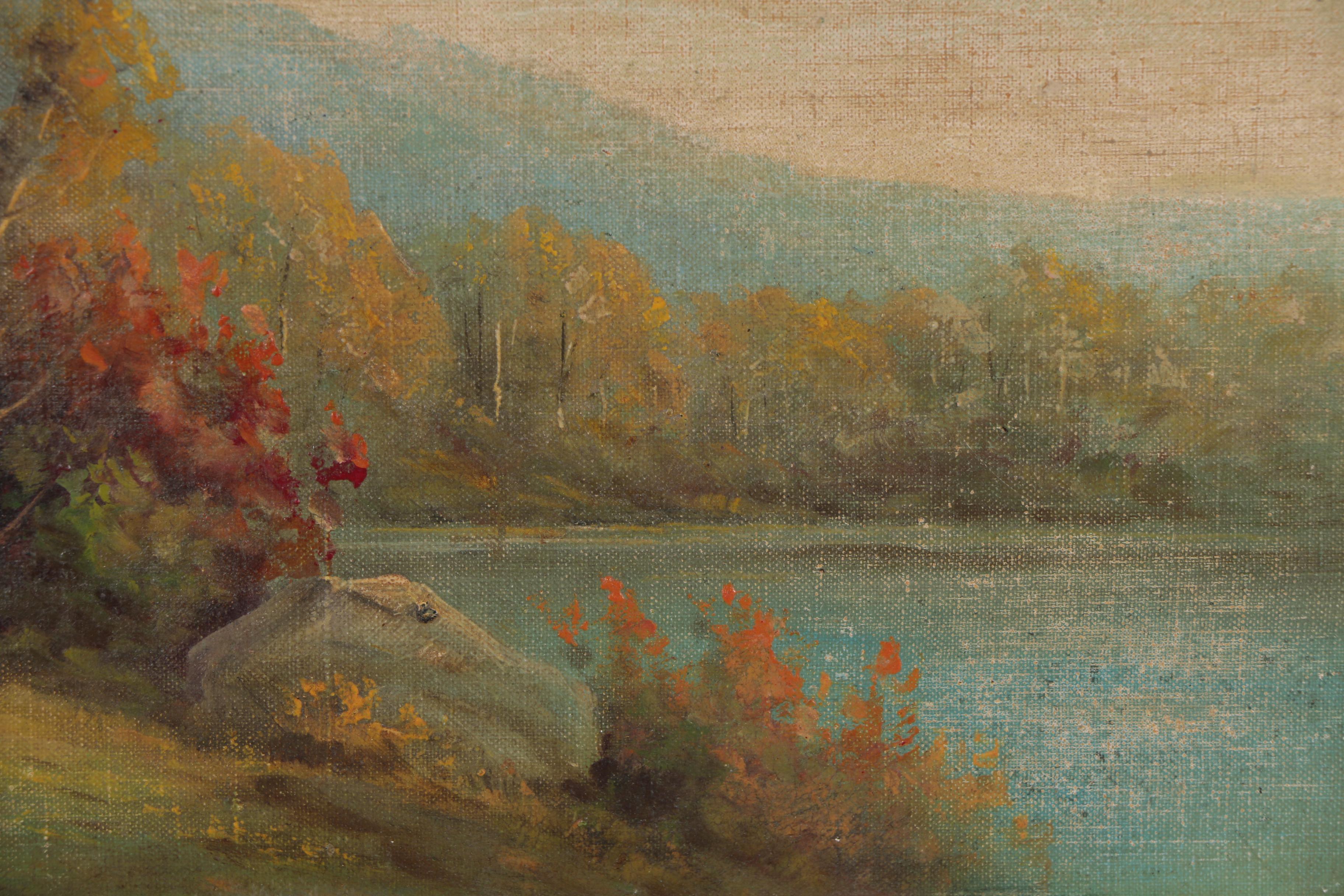 Howard Atkinson Landscape Study Oil Painting, Early 20th Century