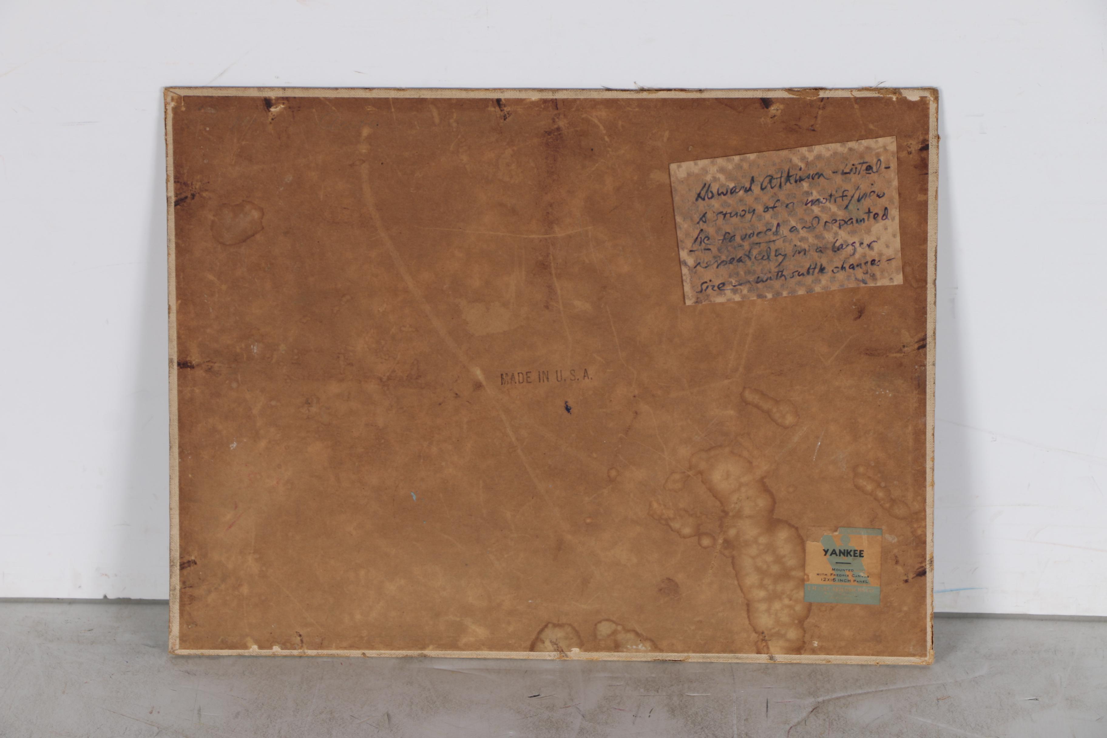 Howard Atkinson Landscape Study Oil Painting, Early 20th Century