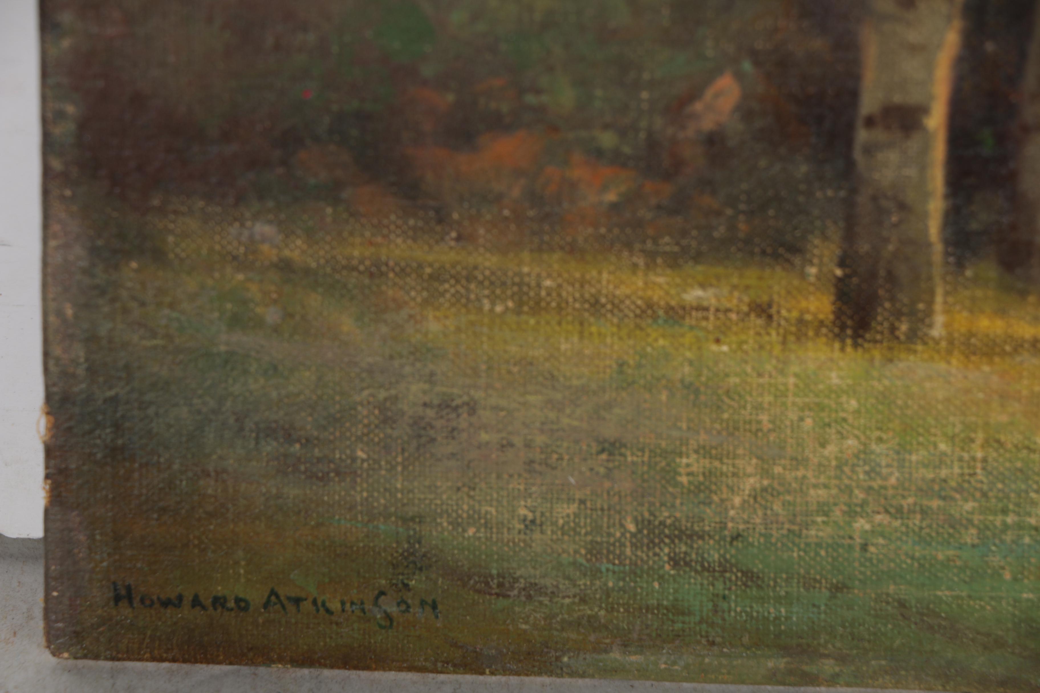 Howard Atkinson Landscape Study Oil Painting, Early 20th Century