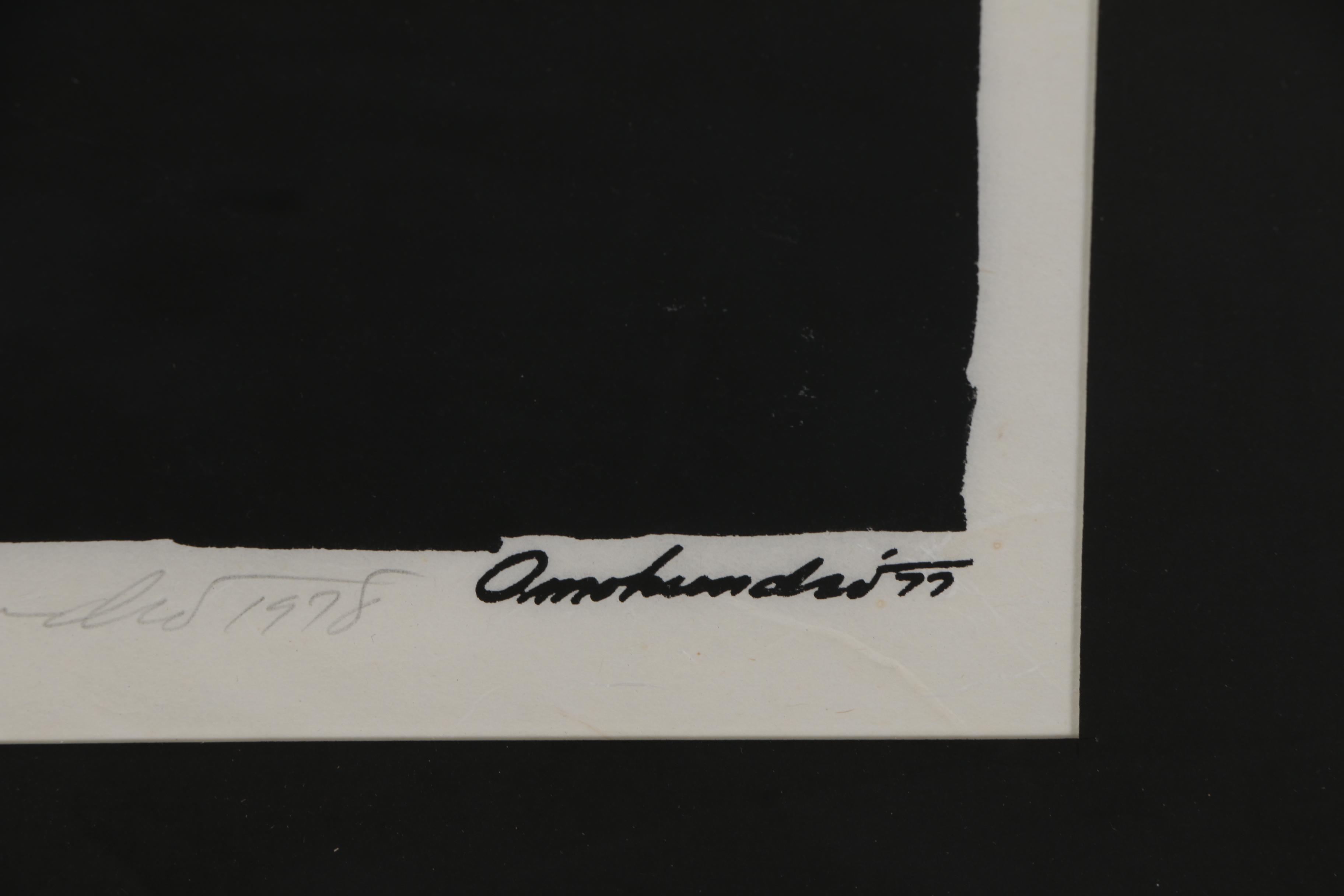 James F. Omohundro Serigraph, 1977