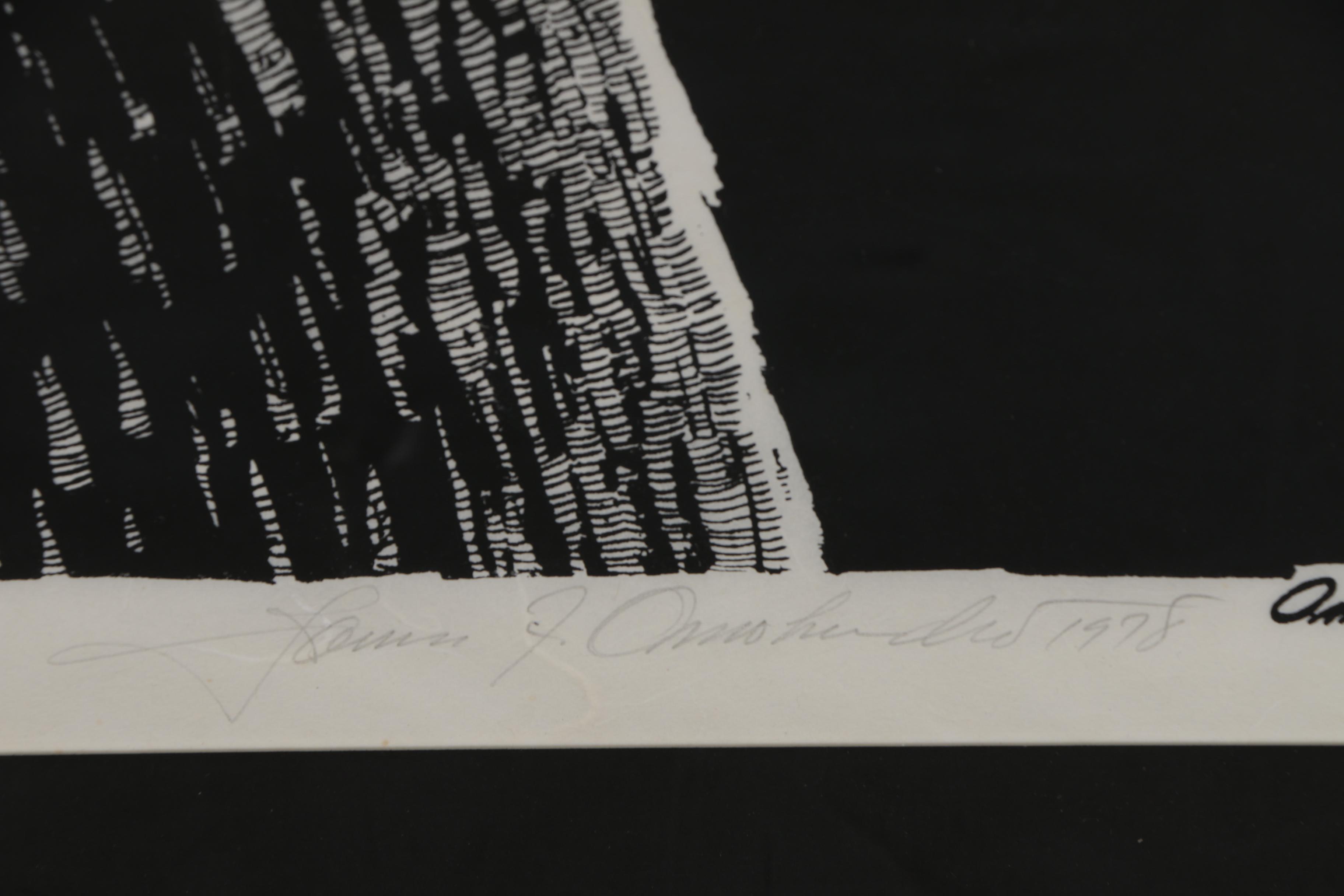 James F. Omohundro Serigraph, 1977