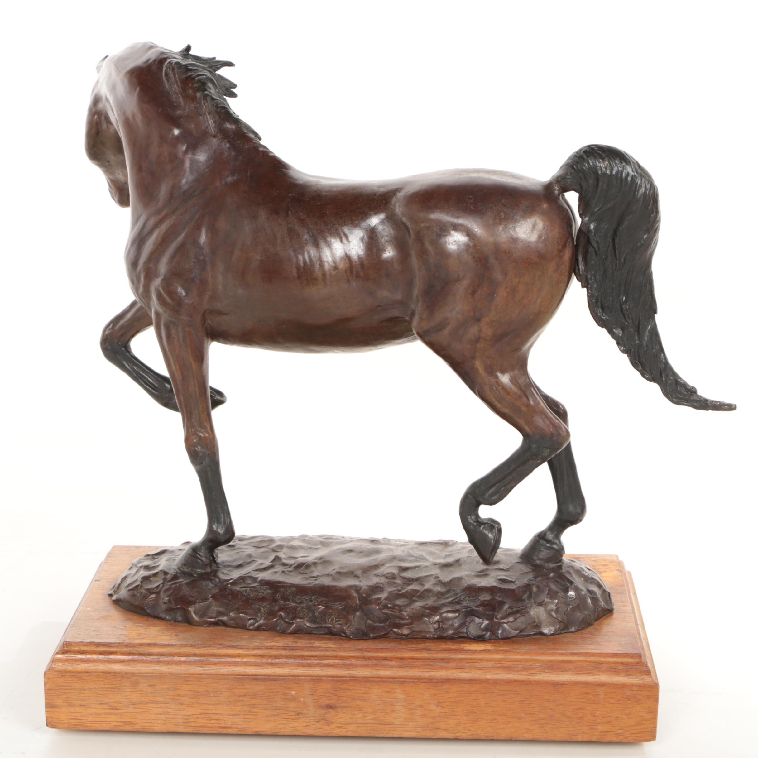 Tom Moss Bronze Horse Sculpture "Barnaby ++", 1984