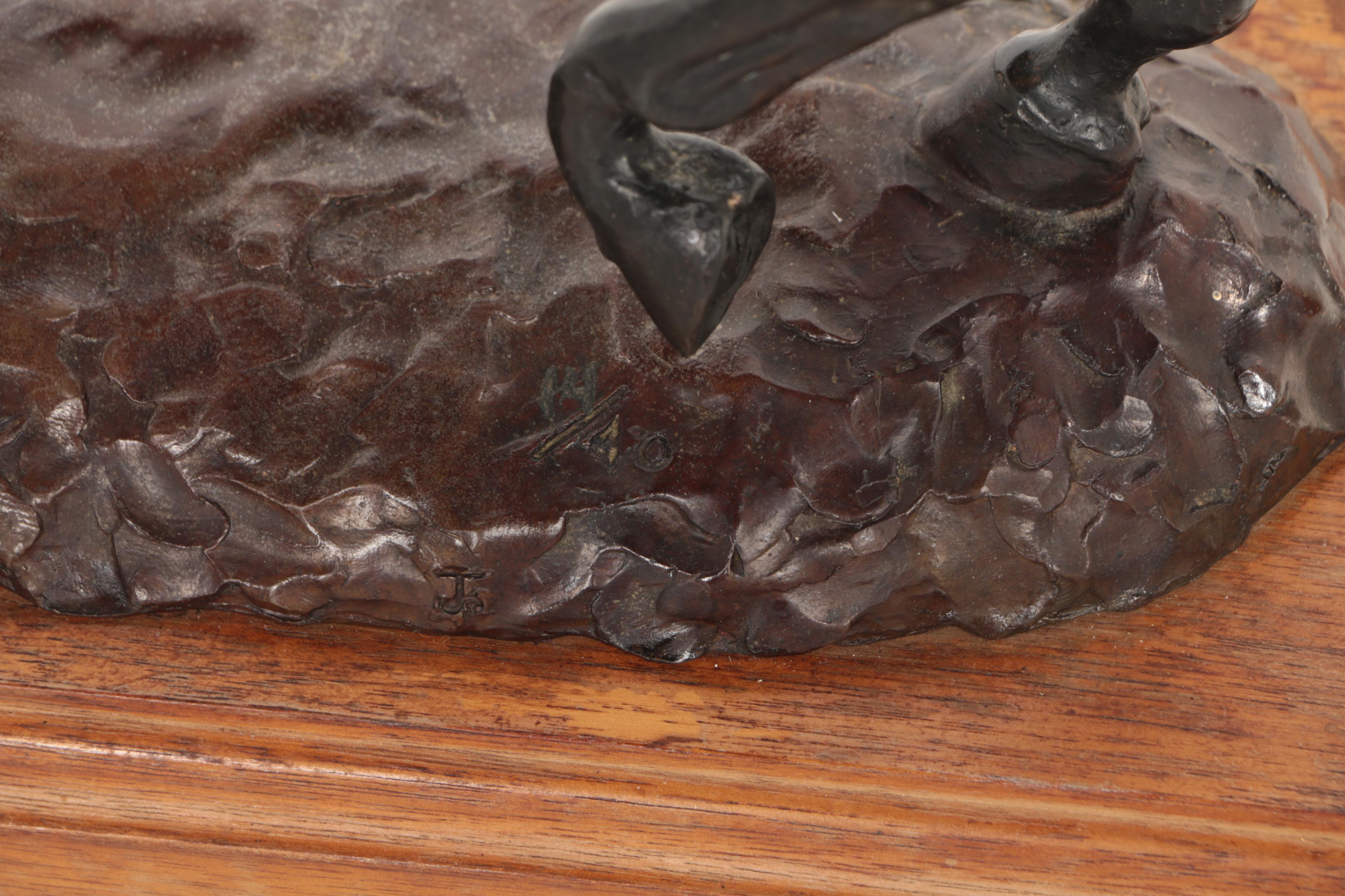 Tom Moss Bronze Horse Sculpture "Barnaby ++", 1984