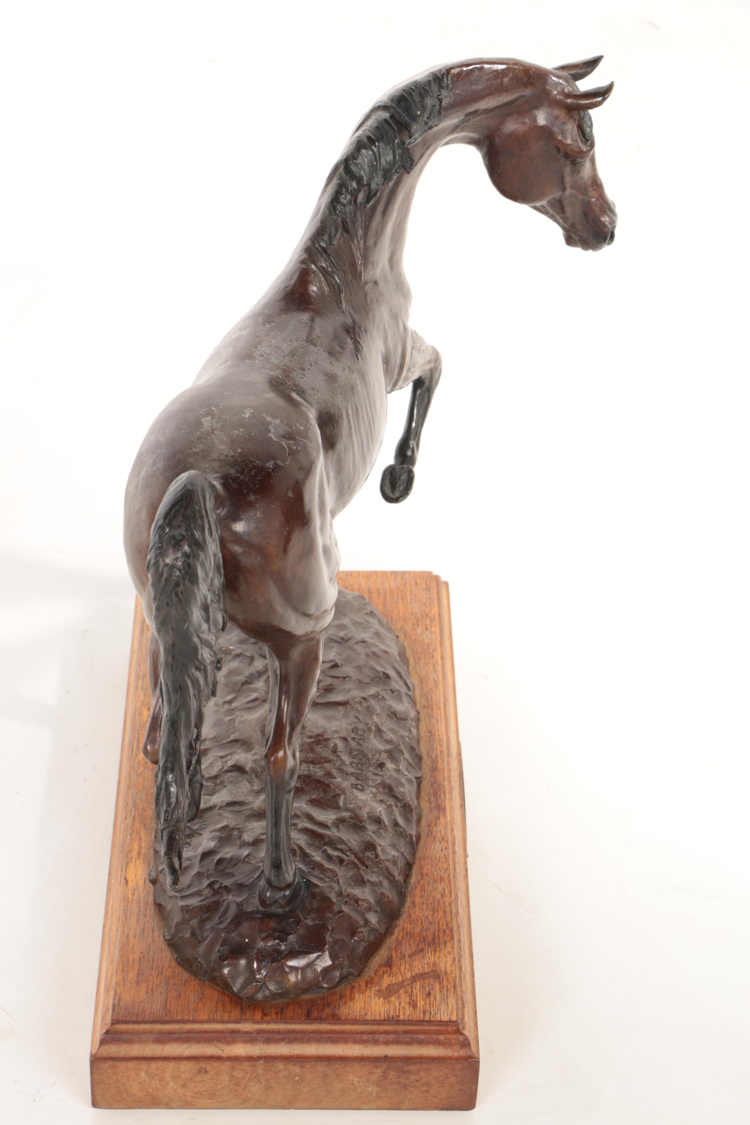 Tom Moss Bronze Horse Sculpture "Barnaby ++", 1984