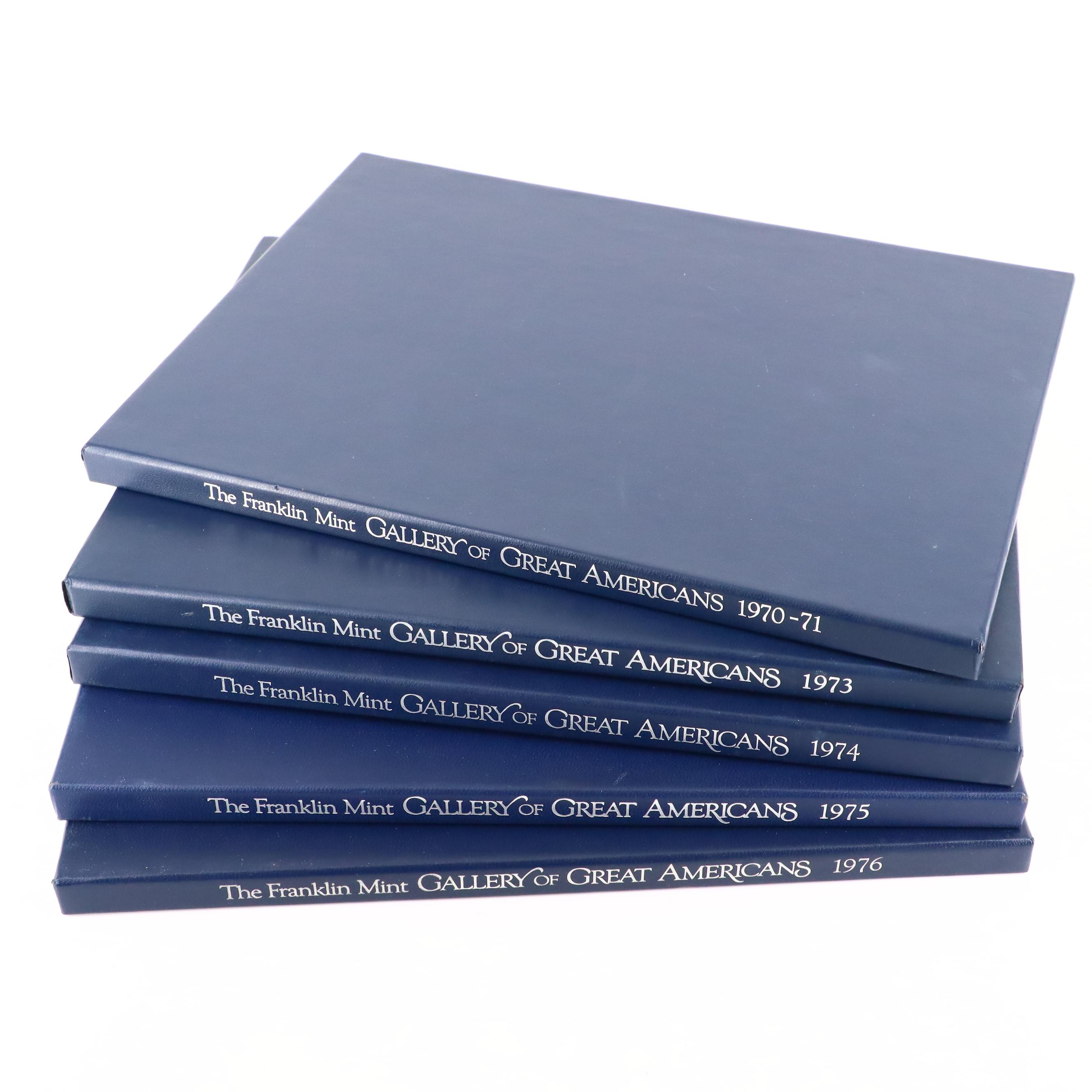 Collection of Franklin Mint "Gallery of Great Americans" Sterling Silver Medals