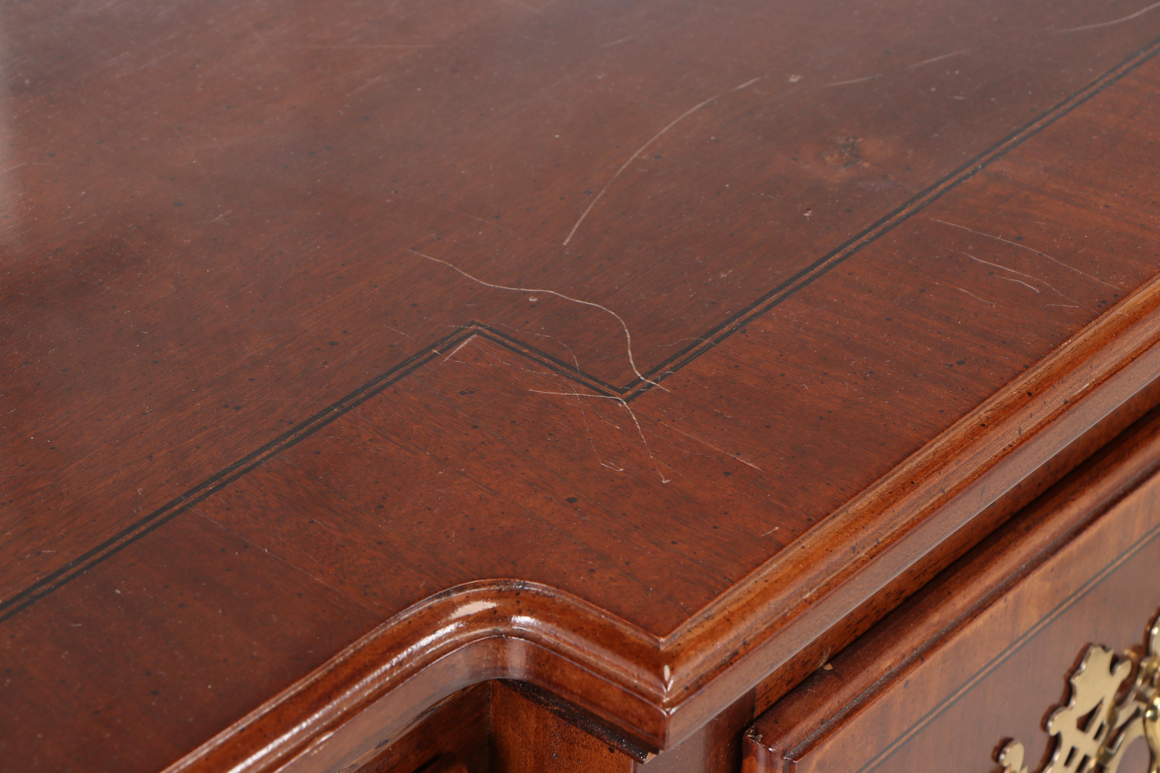 Hepplewhite Style Mahogany Breakfront Sideboard, Late 20th Century