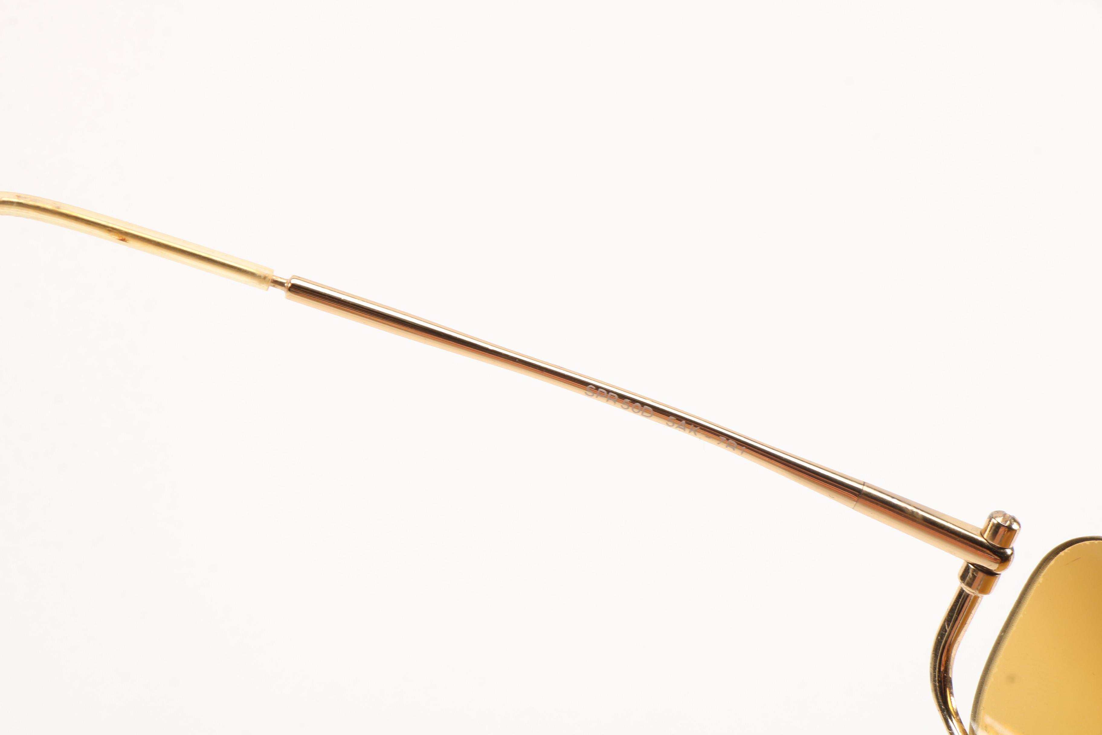 Prada and Versace Rimless Sunglasses with Cases