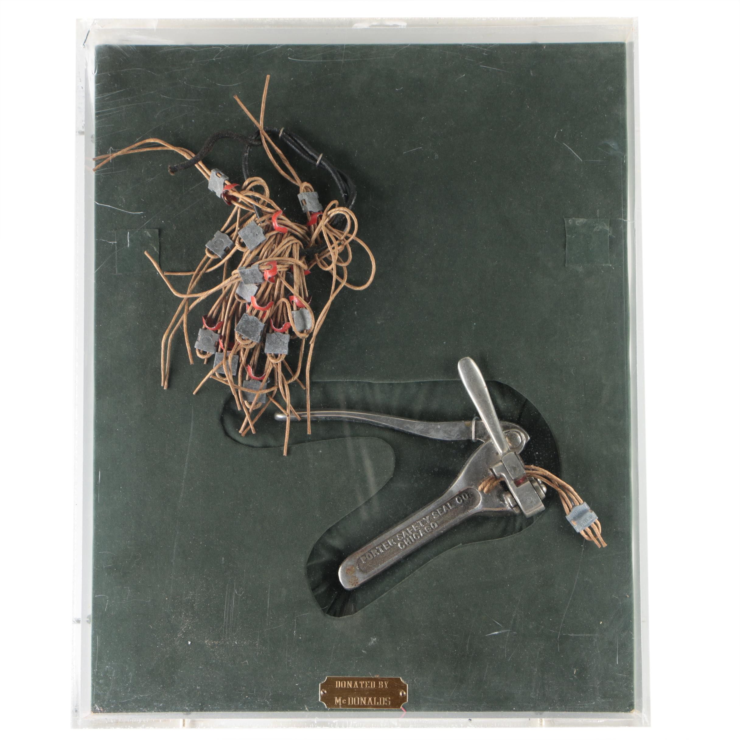 Porter Safety Seal Co. Chicago Bag Sealer with Twine, Early 20th Century