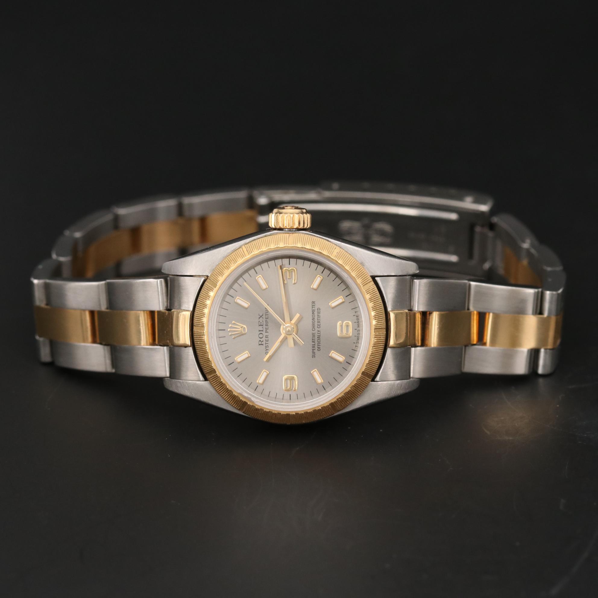 18K Gold and Stainless Steel Rolex Oyster Perpetual Automatic Watch