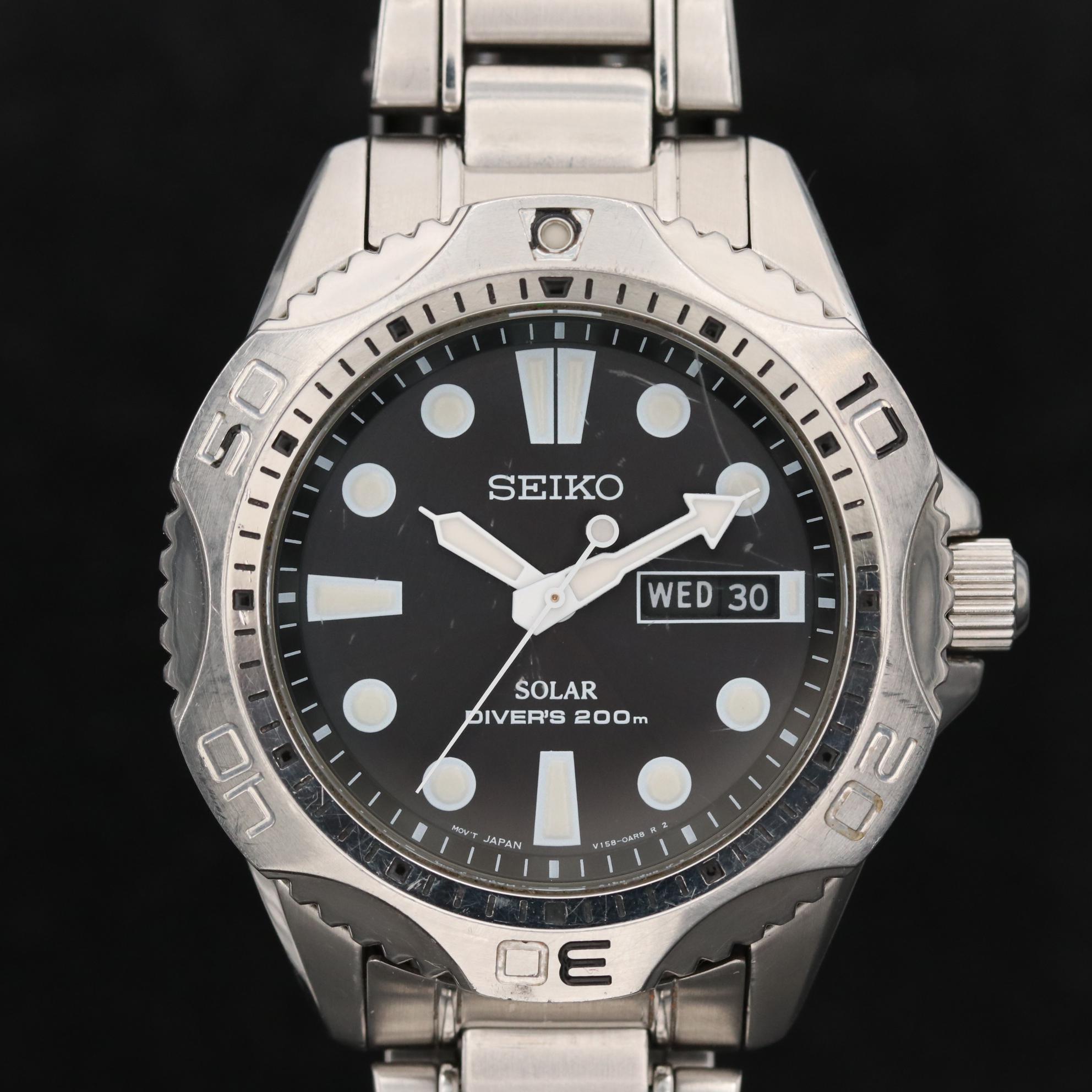 Seiko Solar Divers 200M Day/Date Watch