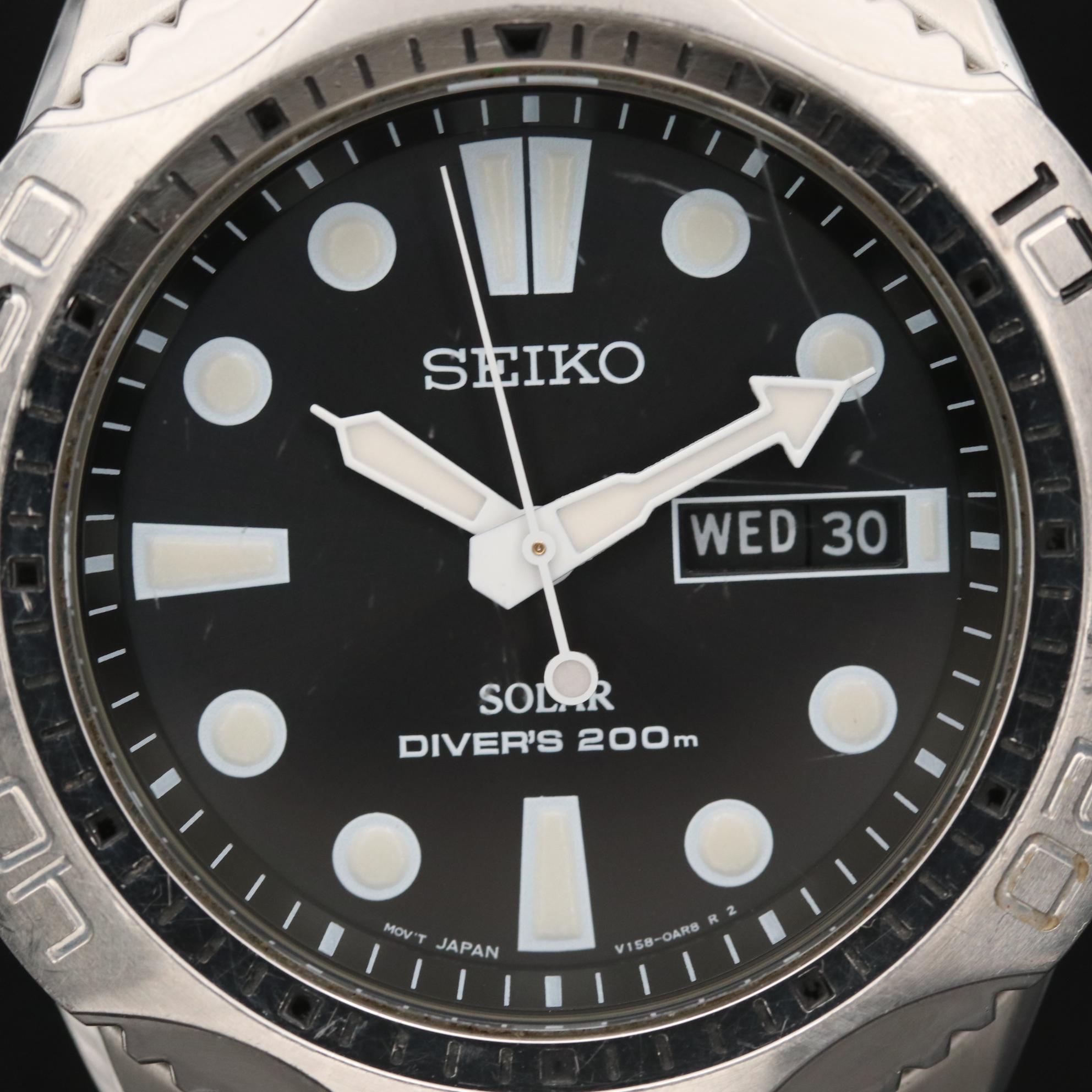 Seiko Solar Divers 200M Day/Date Watch
