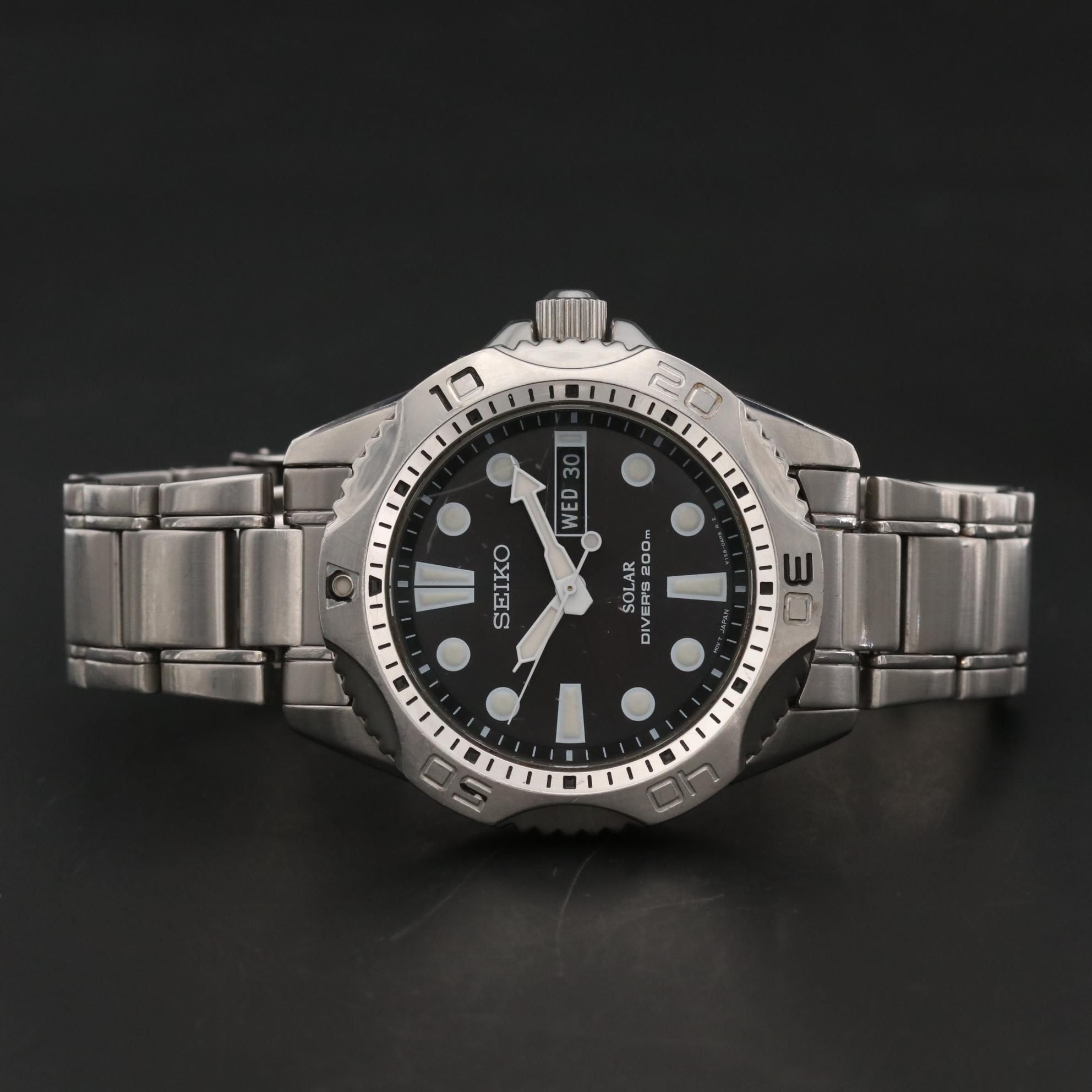 Seiko Solar Divers 200M Day/Date Watch